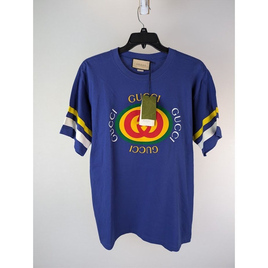 Gucci o1rshd1 Short Sleeve T-Shirt in Blue Size US M / EU 48-50 / 2 - 7 Thumbnail