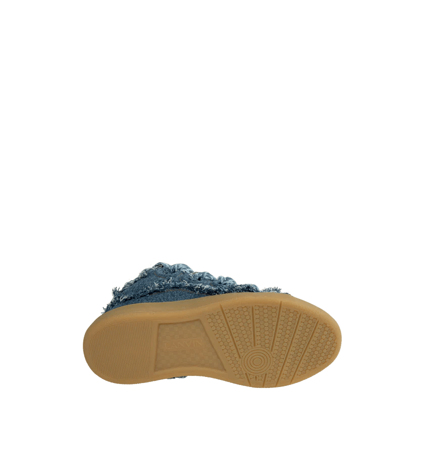 Lanvin o1h1sh11224 Curb Sneaker Denim in Denim Blue Size US 11 / EU 44 - 5 Thumbnail