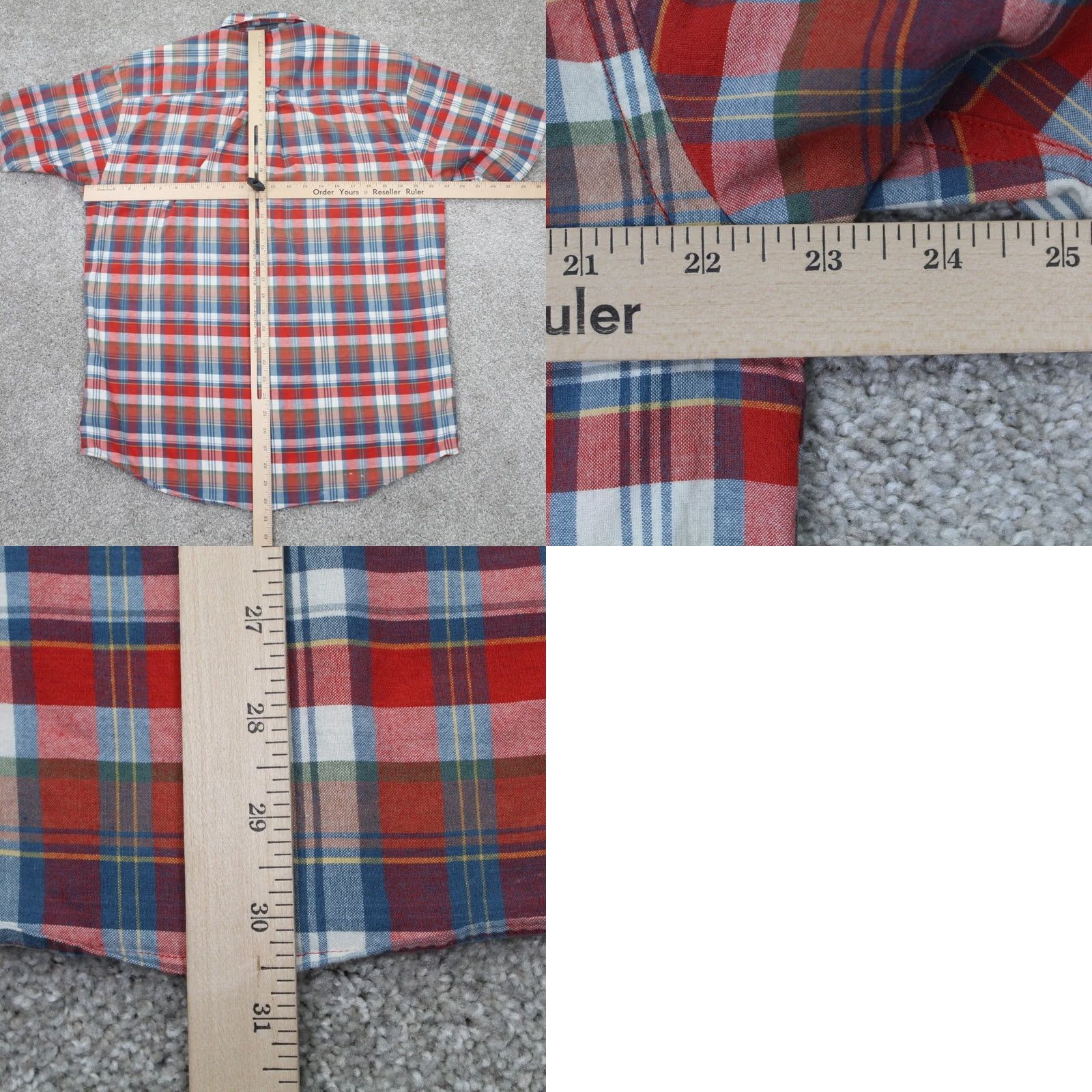 Pendleton Pendleton Board Shirt Men L Red/Blue Plaid Cotton Short Sleeve Button-Down Shirt Mens Large Plaid Cotton Button-Up Shirt Size US L / EU 52-54 / 3 - 8 Thumbnail