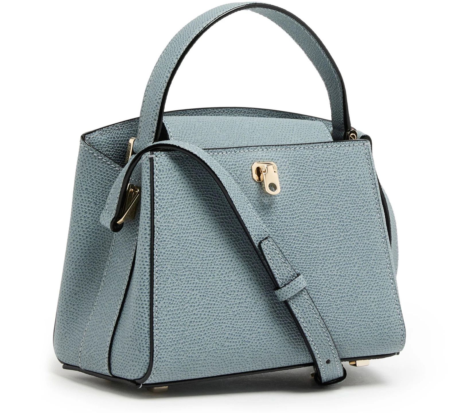 Valextra VALEXTRA Brera Micro Niagara Blue Leather Xbody Bag Size ONE SIZE - 2 Thumbnail