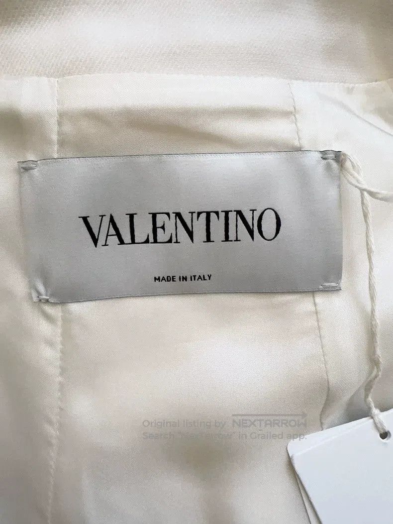 Valentino Valentino White wool heavy work coat Size M / US 6-8 / IT 42-44 - 5 Thumbnail