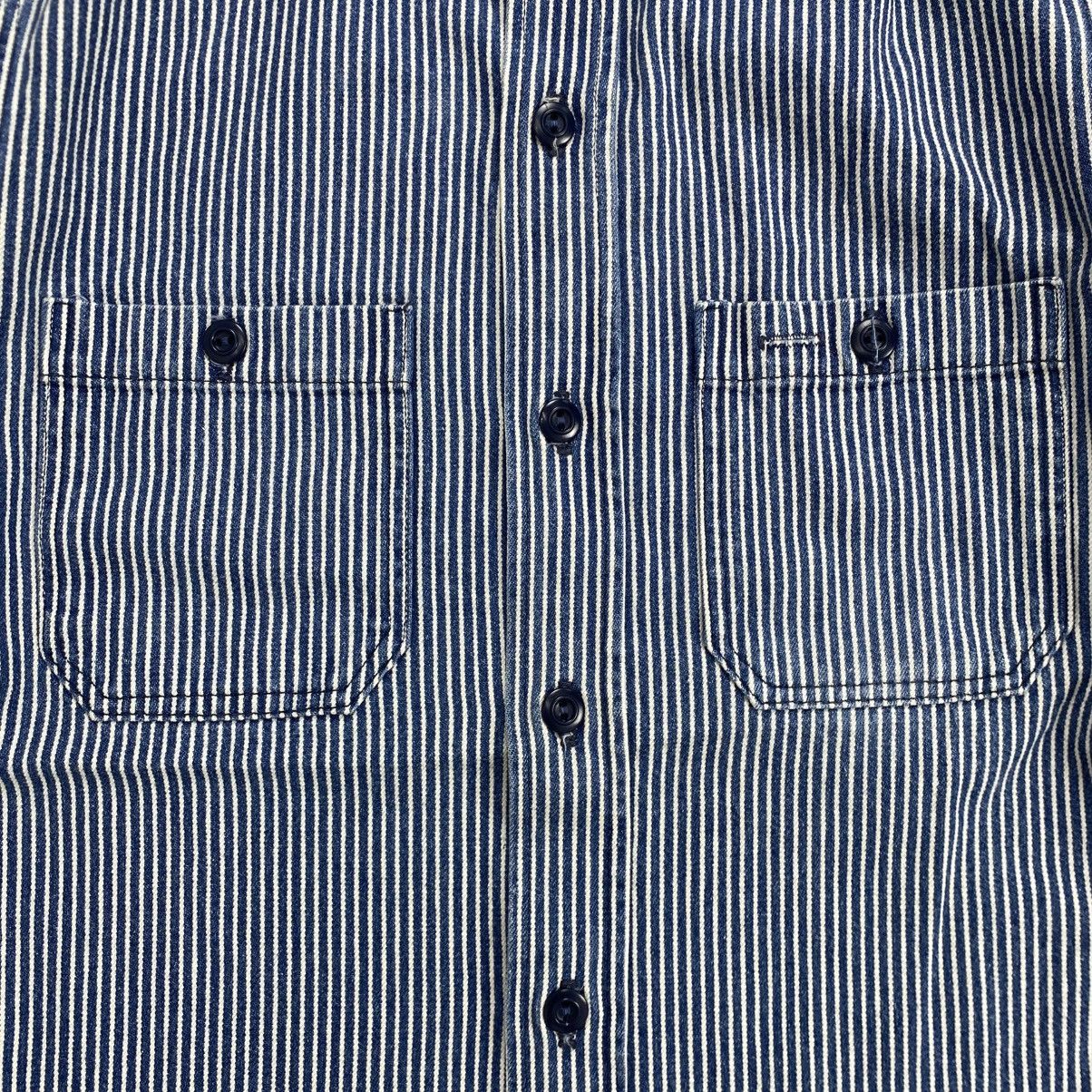 Sugar Cane 1990s Vintage Sugar Cane Hickory Denim Work Shirt Size US M / EU 48-50 / 2 - 4 Thumbnail