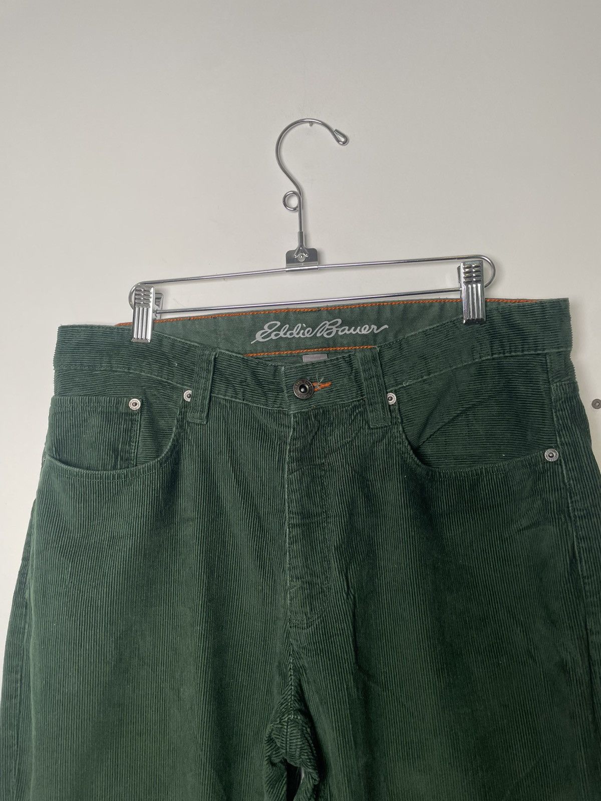 Eddie Bauer Forest Green Thick Corduroy Eddie Bauer Pants 32"x32" Size US 32 / EU 48 - 3 Thumbnail