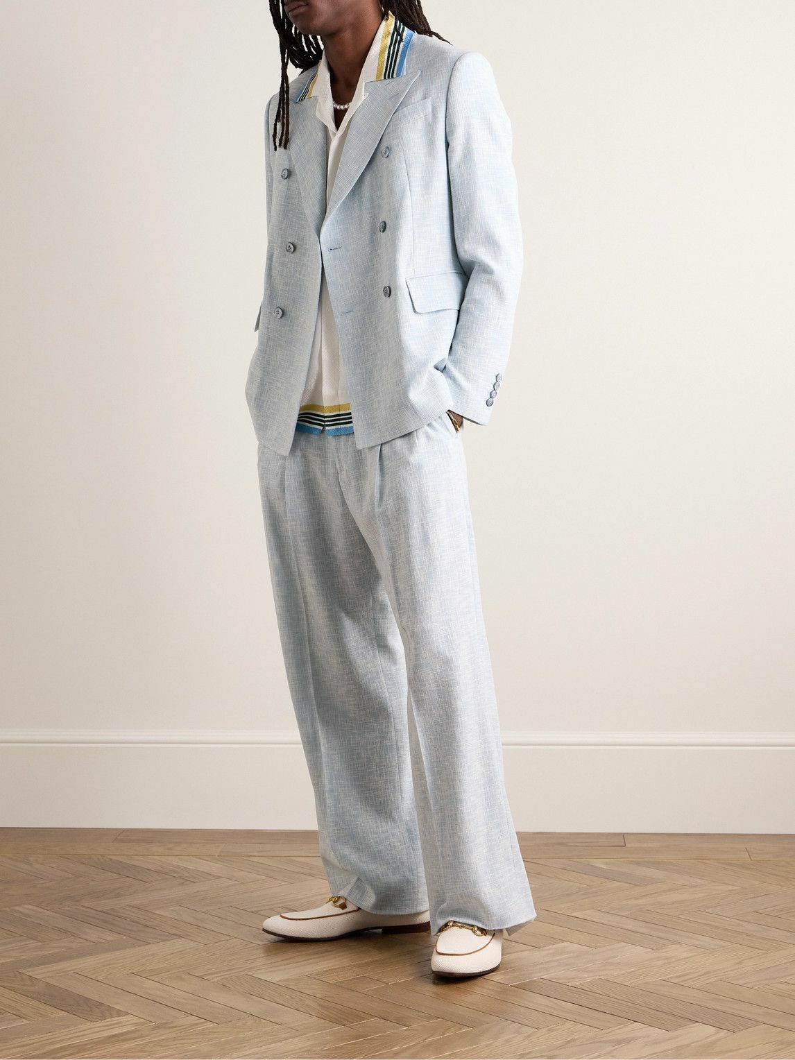 Amiri o1y0525 Casual Pant in Sky Blue Size US 32 / EU 48 - 2 Thumbnail