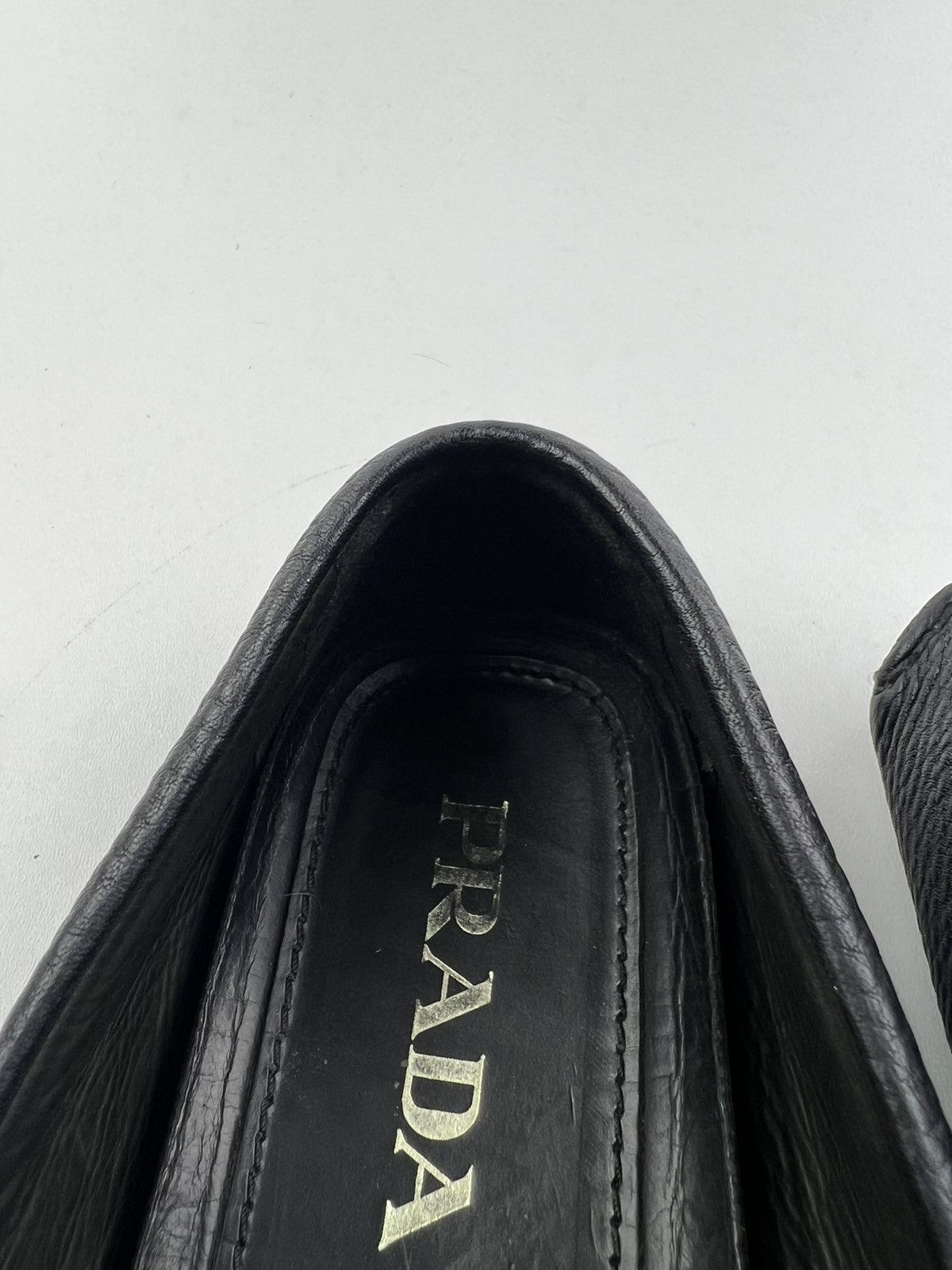 Prada PRADA Loafers Penny Leather Shoes SAFFIANO Black Men's Size US 8 / EU 41 - 18 Thumbnail