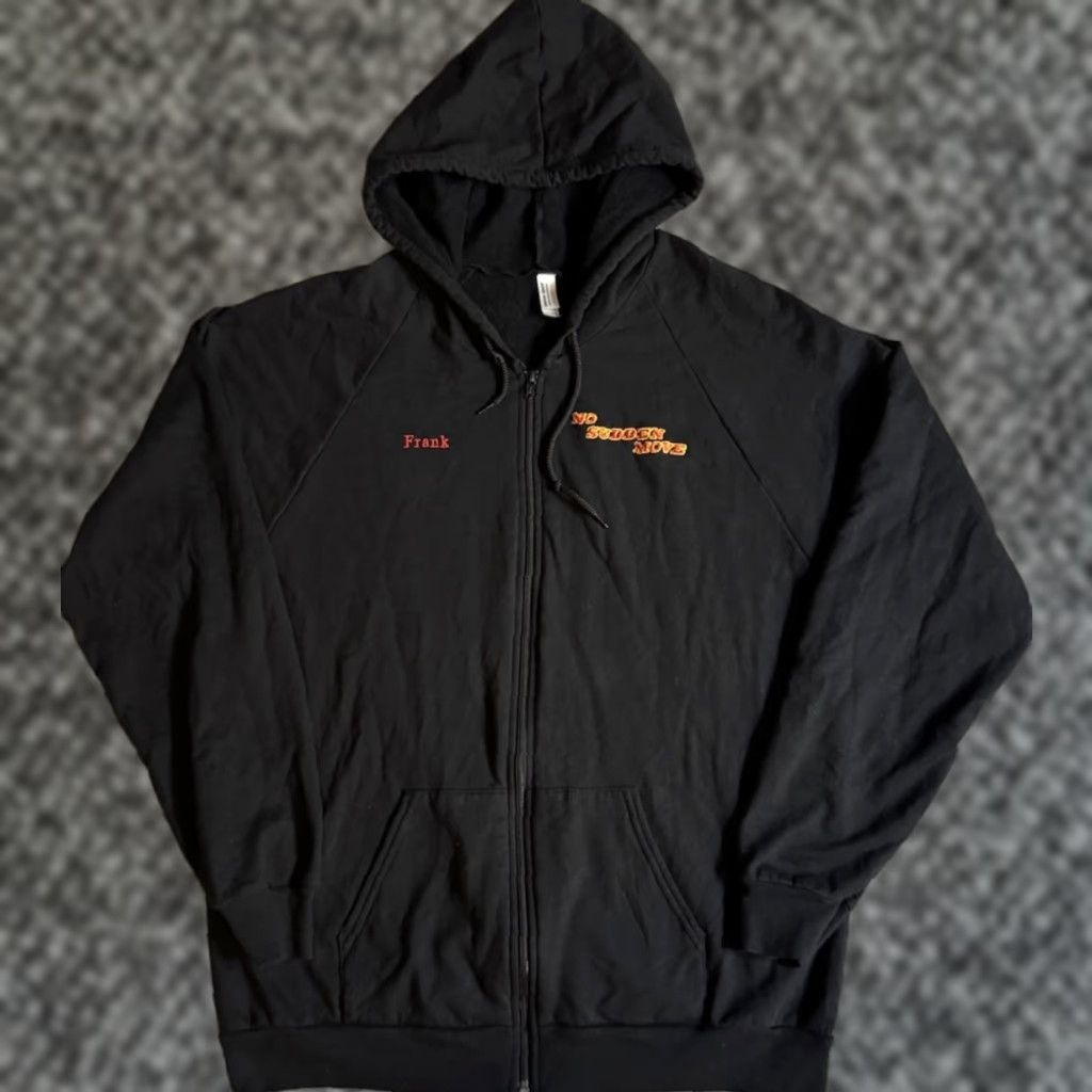 American Apparel VINTAGE No Sudden Move Cast & Crew Movie Promo Full Zip Hoodie Men XL Black American Apparel Hoodie Embroidered Graphic Print Pockets City Movie 2021 Size US XL / EU 56 / 4 - 1 Thumbnail
