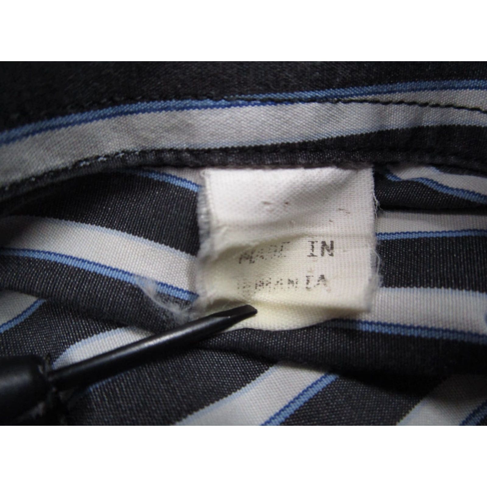 Ermenegildo Zegna Ermenegildo Zegna Shirt Mens Large Blue Stripe Long Sleeve Button-Up Casual Workwear Size US L / EU 52-54 / 3 - 4 Thumbnail