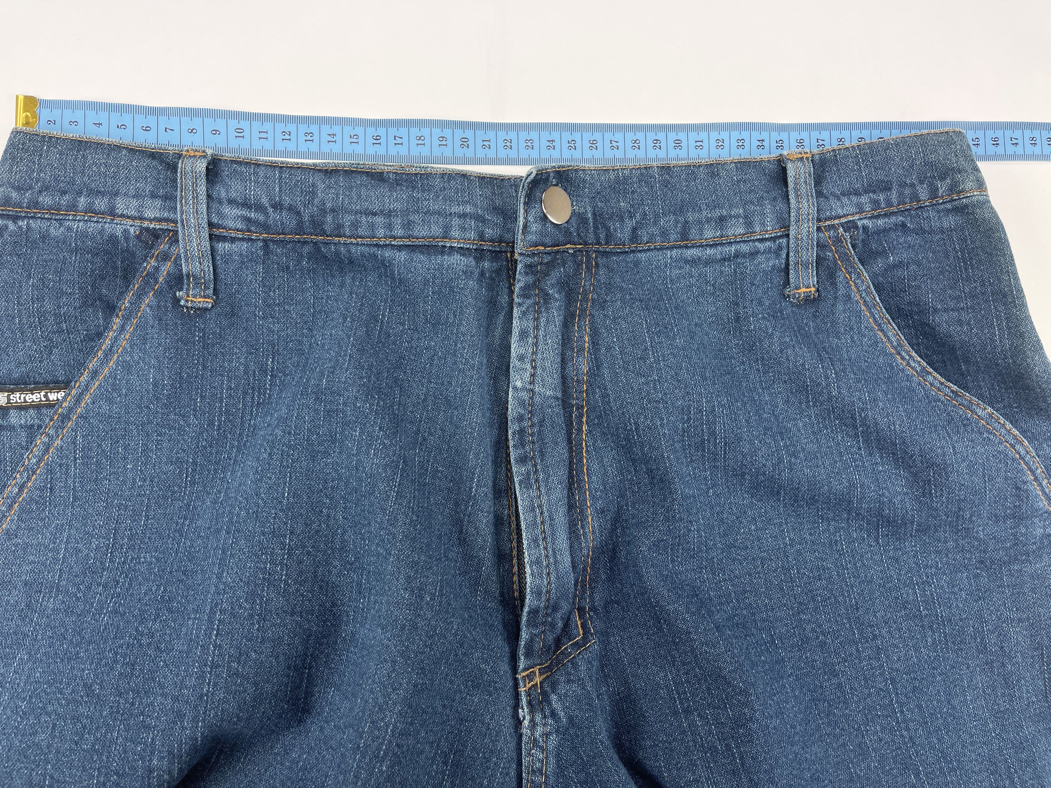 Vintage SWG jeans, blue Street War Gear vintage baggy hip hop 90s 34 Size US 34 / EU 50 - 15 Thumbnail