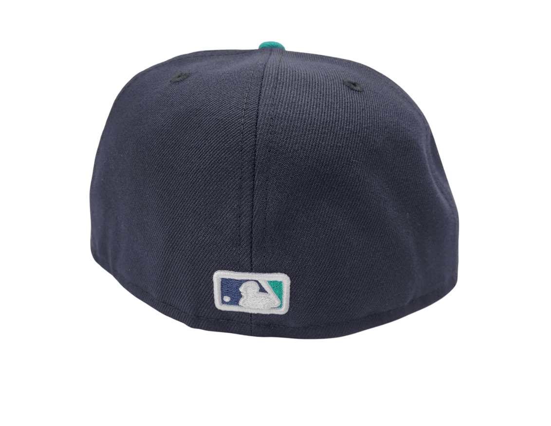 New Era MLB New Era Seattle Mariners 7 1/2 Navy Blue/Teal Fitted Cap Size ONE SIZE - 7 Thumbnail