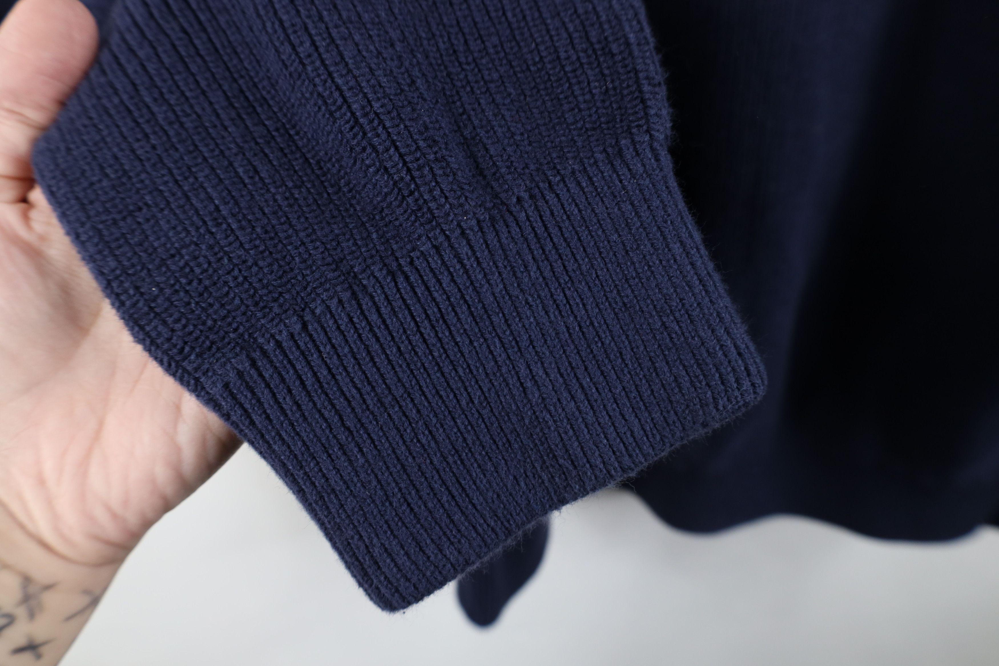 Eddie Bauer Vintage Eddie Bauer Cotton Ribbed Knit Half Zip Sweater Size US L / EU 52-54 / 3 - 9 Thumbnail