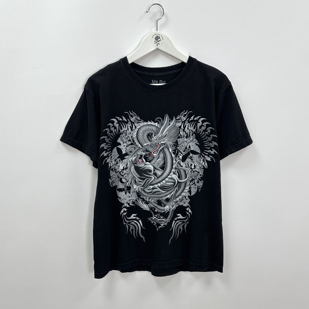 Vintage Vintage 00s Dragon Tiger Gothic 2 sided y2k tee Thailand Size US M / EU 48-50 / 2 - 1 Thumbnail