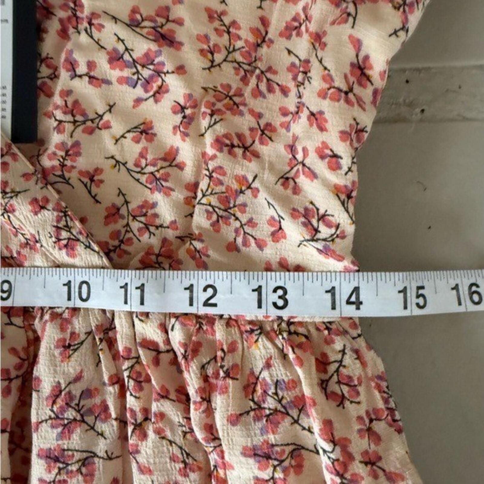Yasuyuki Ishii Y.A.S YASCESARA Floral Mini Dress EU S Pink V-Neck Boho NWT Size S / US 4 / IT 40 - 10 Thumbnail