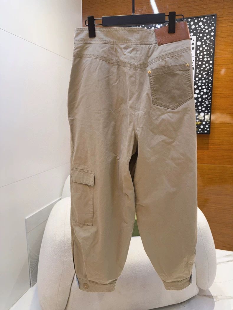 Loewe LOEWE Women's patchwork pleated lantern casual pants Size 26" / US 2 / IT 38 - 2 Thumbnail