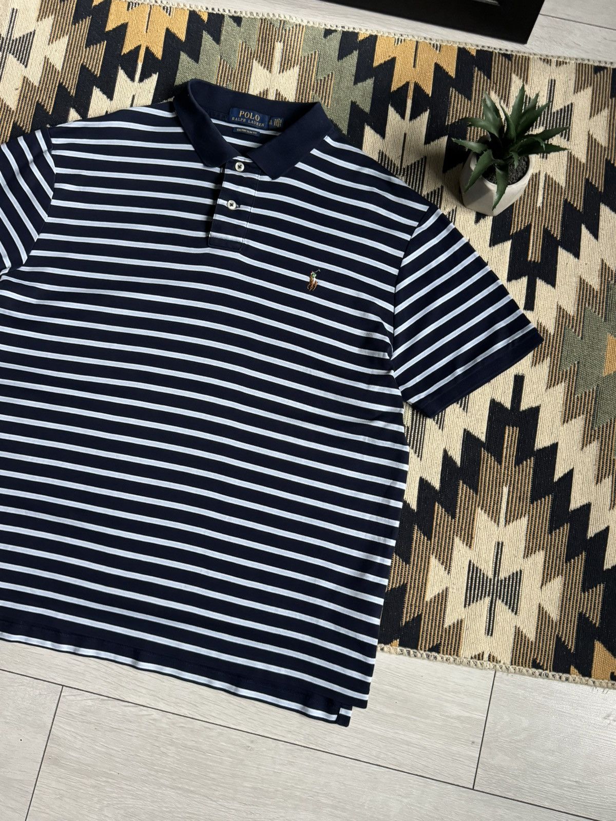 Polo Ralph Lauren Vintage Polo Ralph Lauren Stripped T-shirt Size US XL / EU 56 / 4 - 3 Thumbnail