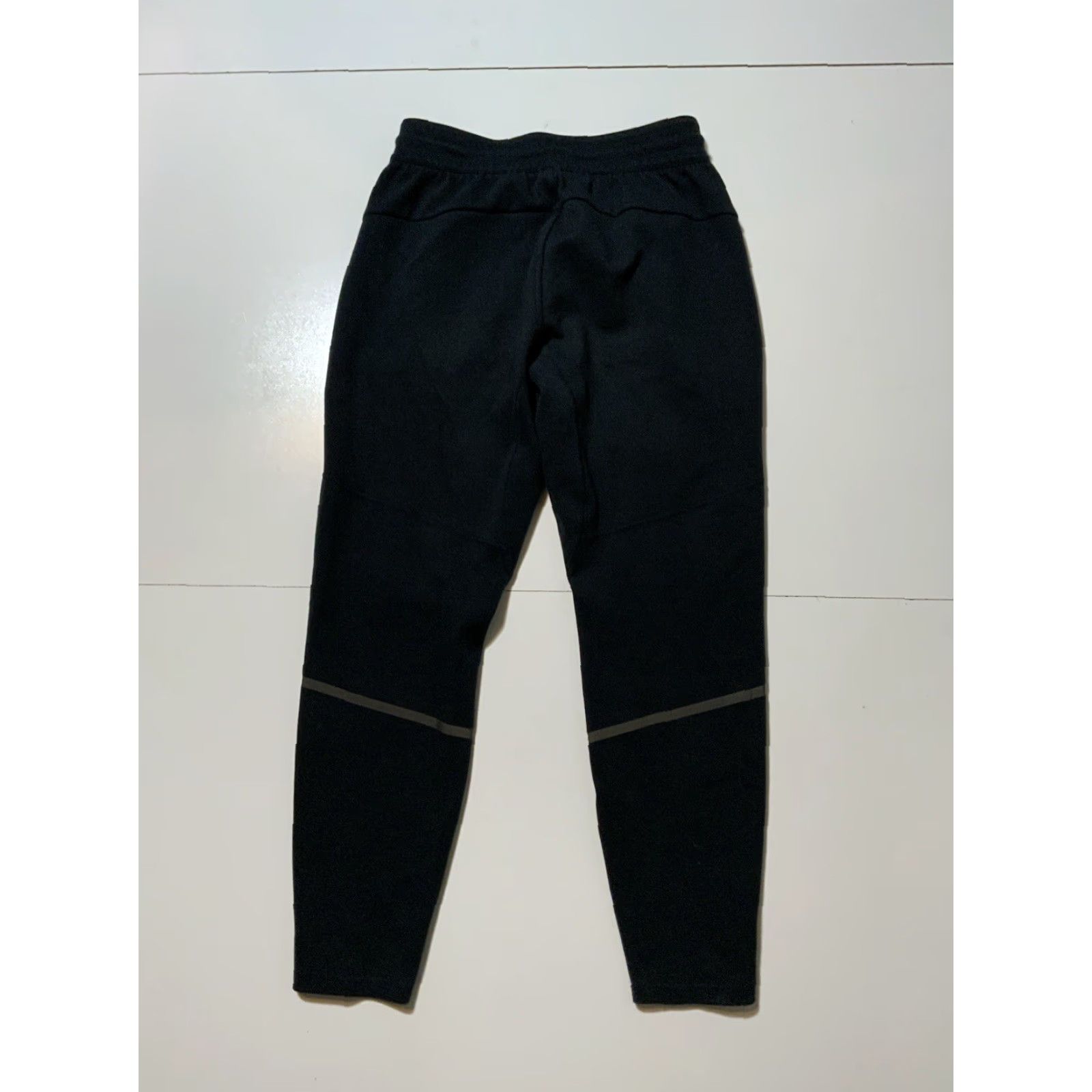 Vintage LEGENDS Black Performance Tech Gym Training Tapered Track Pants Sz. S Mens Slim Fit Regular Waist 28-34 Inseam 28 Pants Size US 29 - 3 Thumbnail