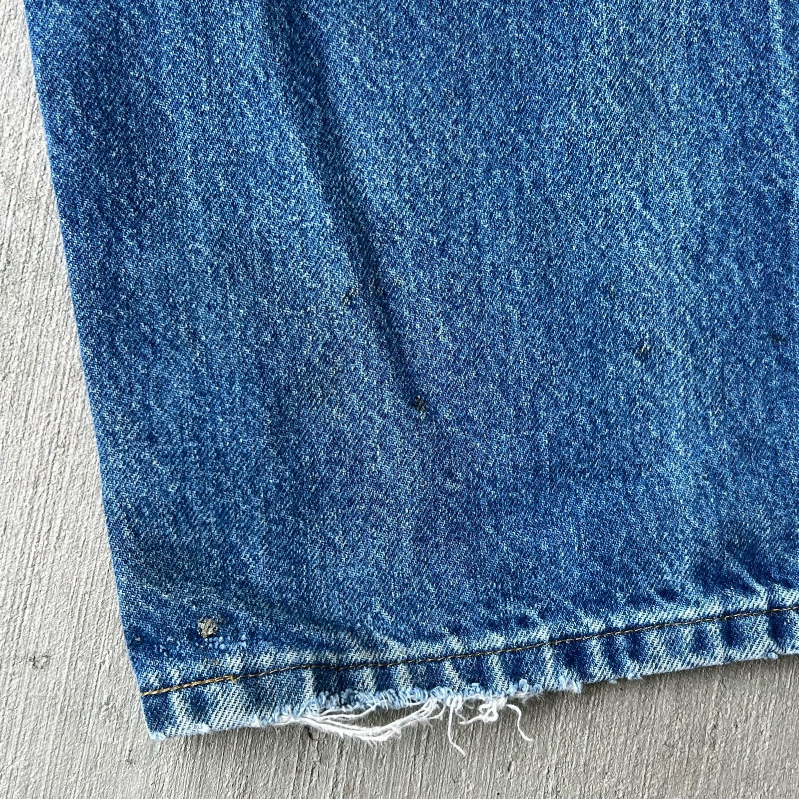 Carhartt × Vintage Carhartt faded denim blue jean double knee work wear pants Size US 35 - 15 Thumbnail