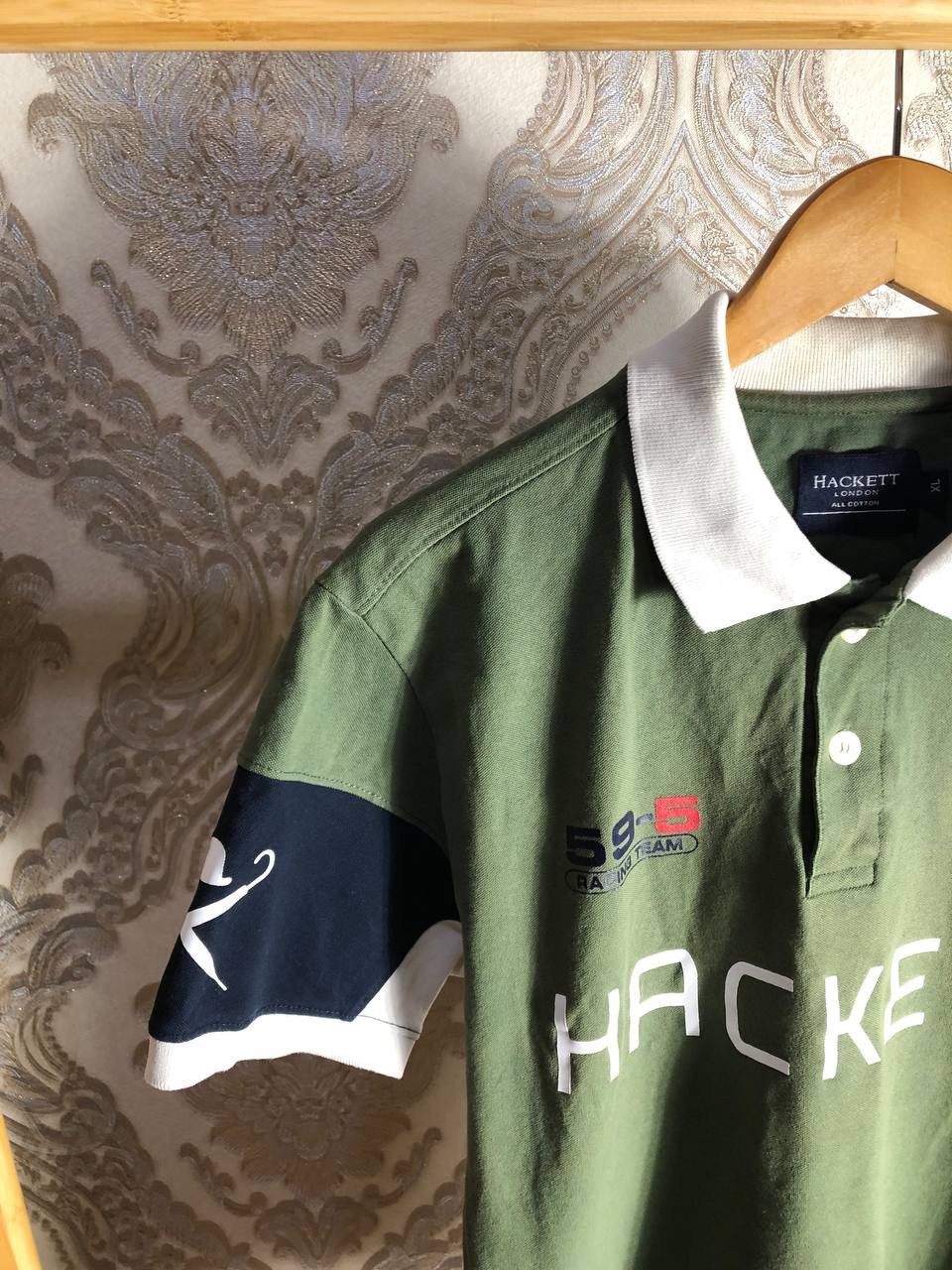 Hackett × Vintage VERY RARE HACKETT ASTON MARTIN RACING POLOS ENGLAND STYLE Size US XL / EU 56 / 4 - 4 Thumbnail
