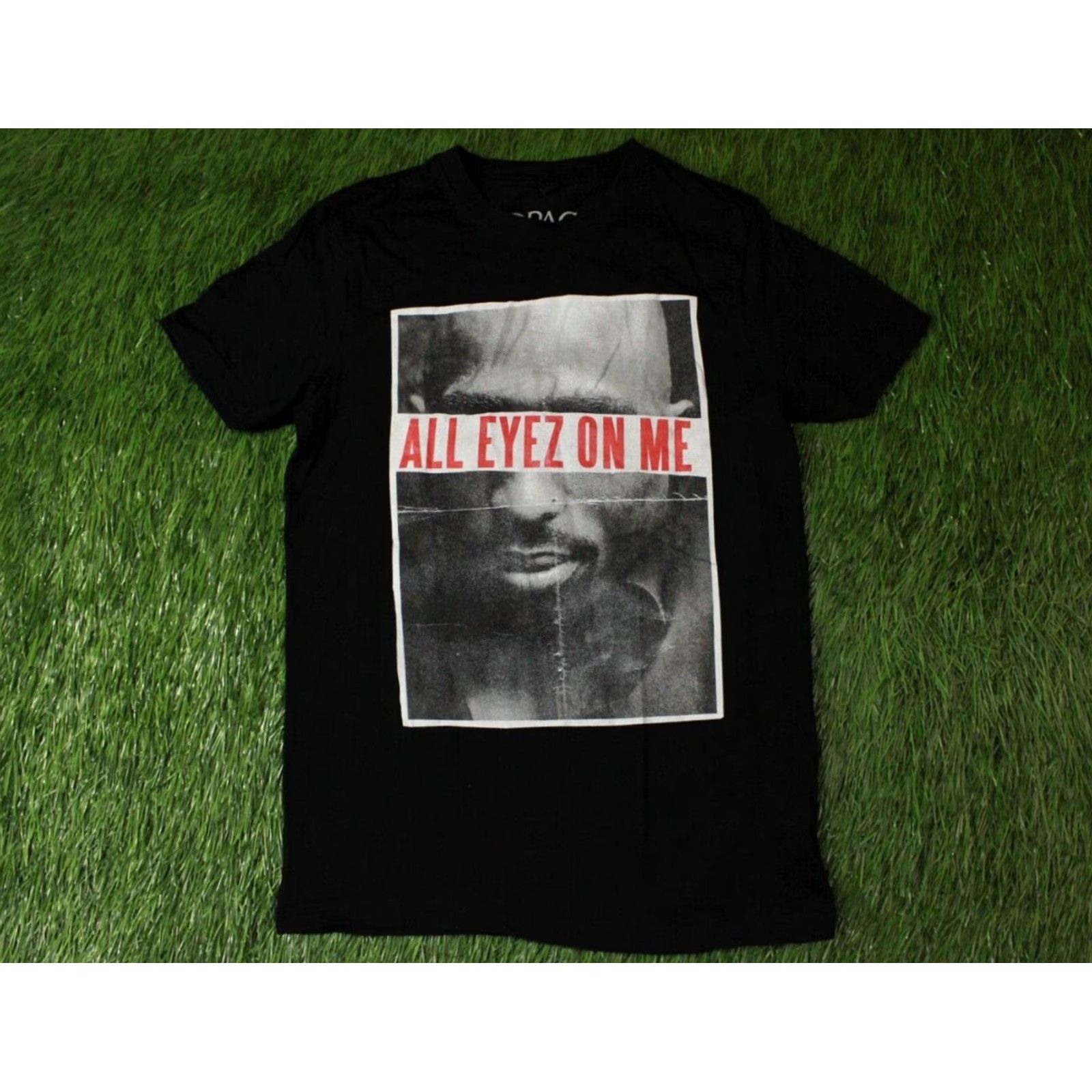 Vintage 2PAC Official Product Shirt M Black 2Pac All Eyez On Me Mens Medium T-Shirt Size US M / EU 48-50 / 2 - 2 Thumbnail