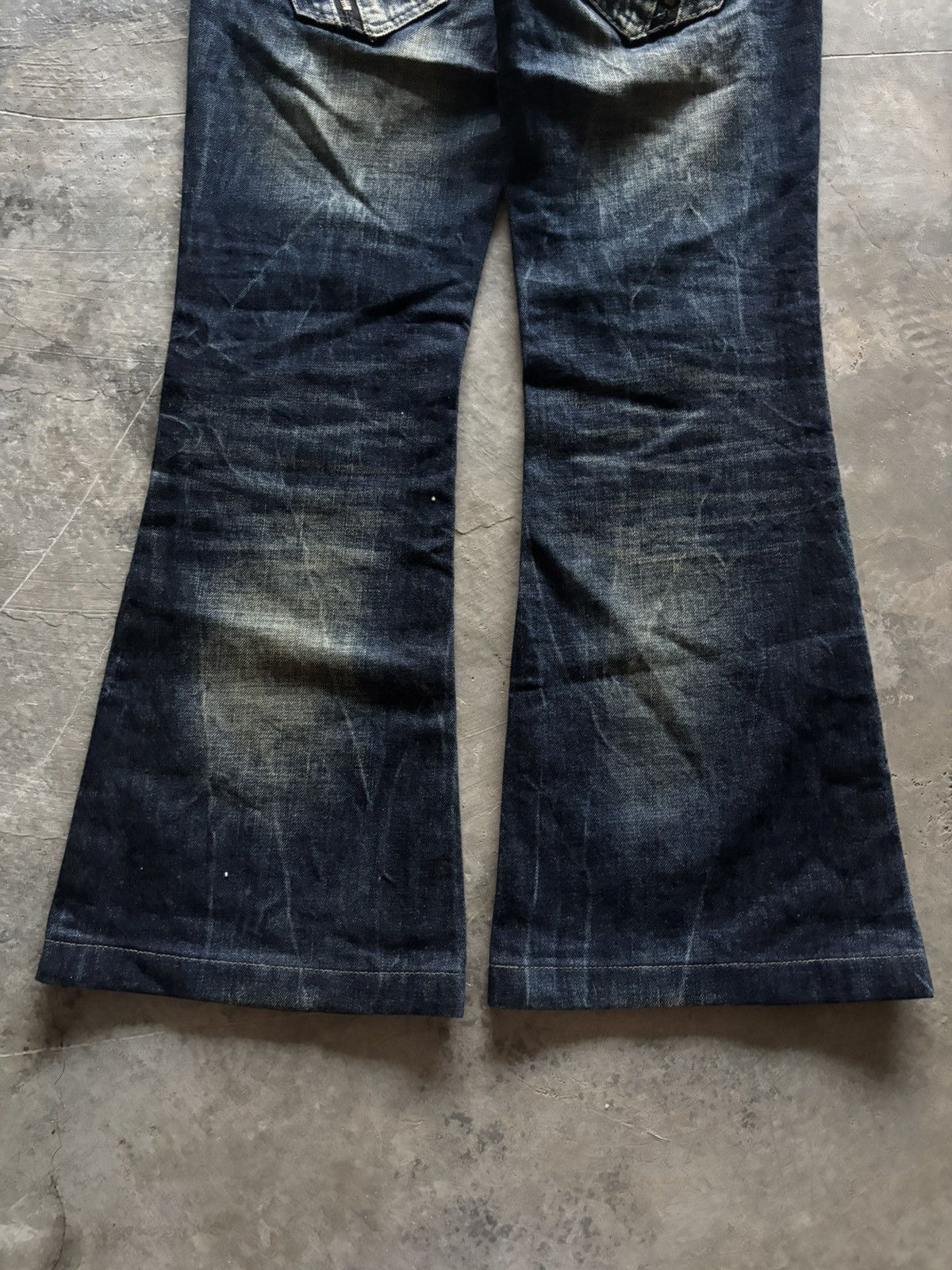 If Six Was Nine RED PEPPER FLARE LOW RISE WING BACK POCKET JAPANESE RUSTY Size US 30 / EU 46 - 18 Thumbnail