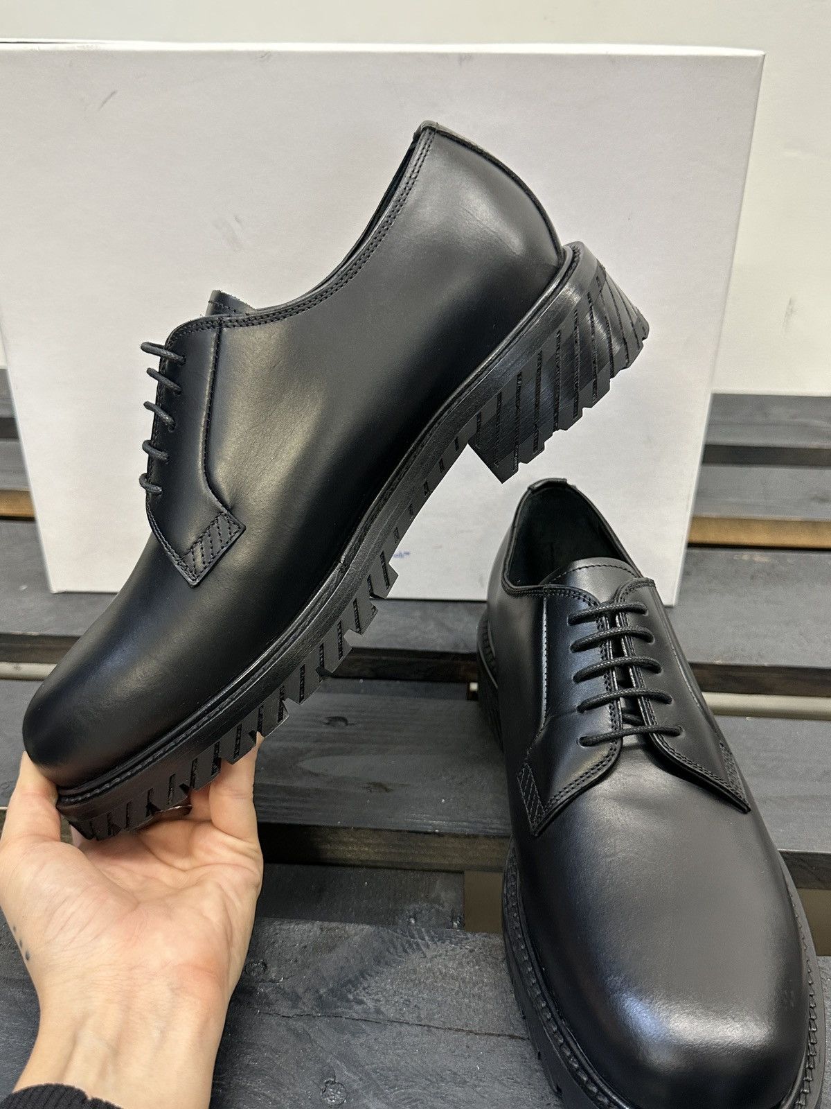 Off-White Military Derby. Sz 45 Size US 12 / EU 45 - 6 Thumbnail