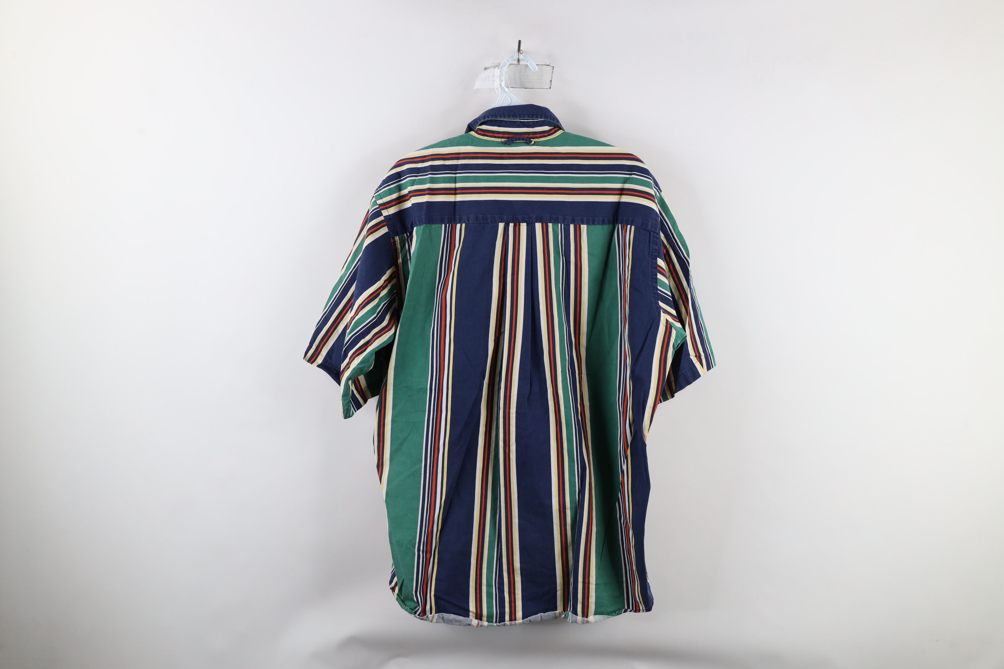 Vintage Vintage 90s Streetwear Rainbow Striped Button Down Shirt Size US L / EU 52-54 / 3 - 10 Thumbnail