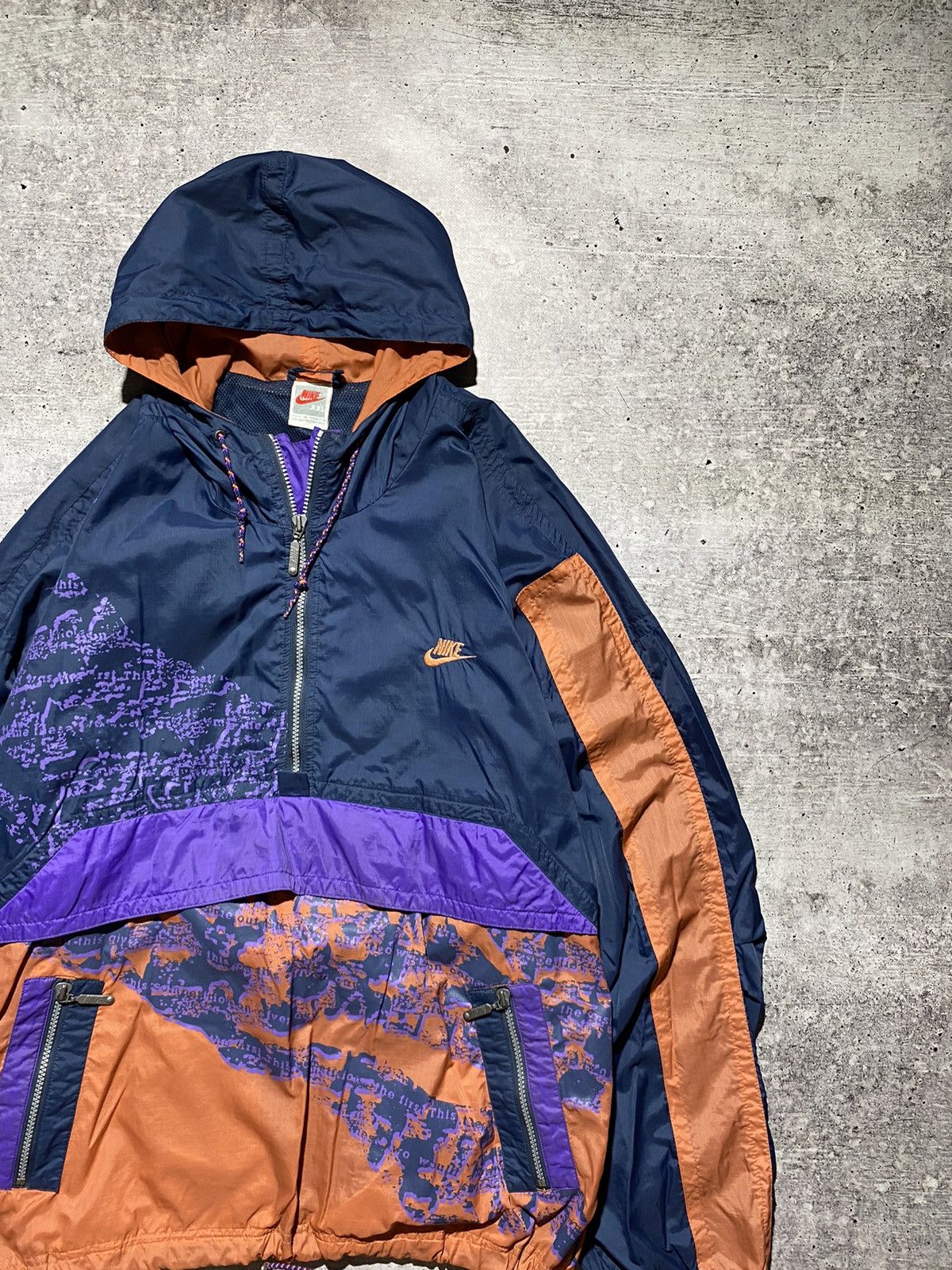 Nike × Vintage Nike Vintage Anorak Jacket Size US XL / EU 56 / 4 - 8 Thumbnail