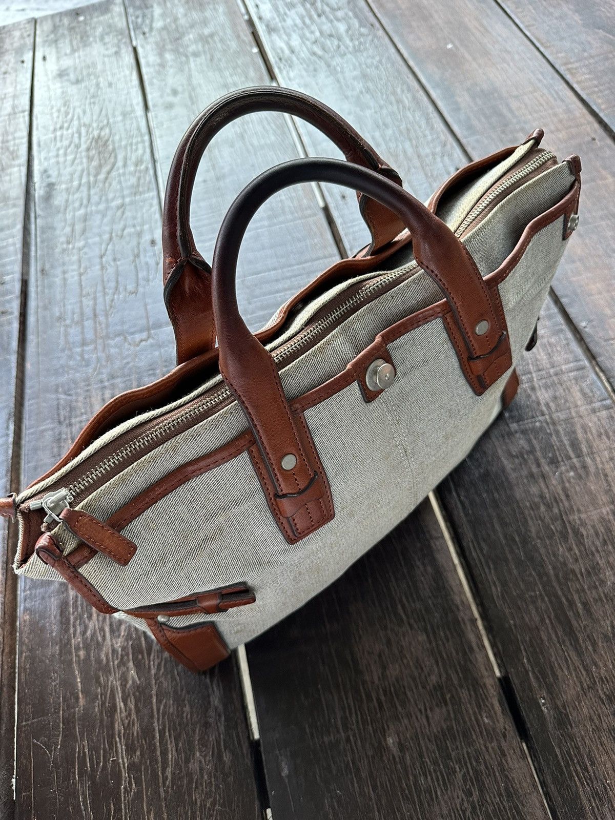 Japanese Brand × MasterPiece × Vintage Vintage master piece japan leather mesengger bag Size ONE SIZE - 6 Thumbnail