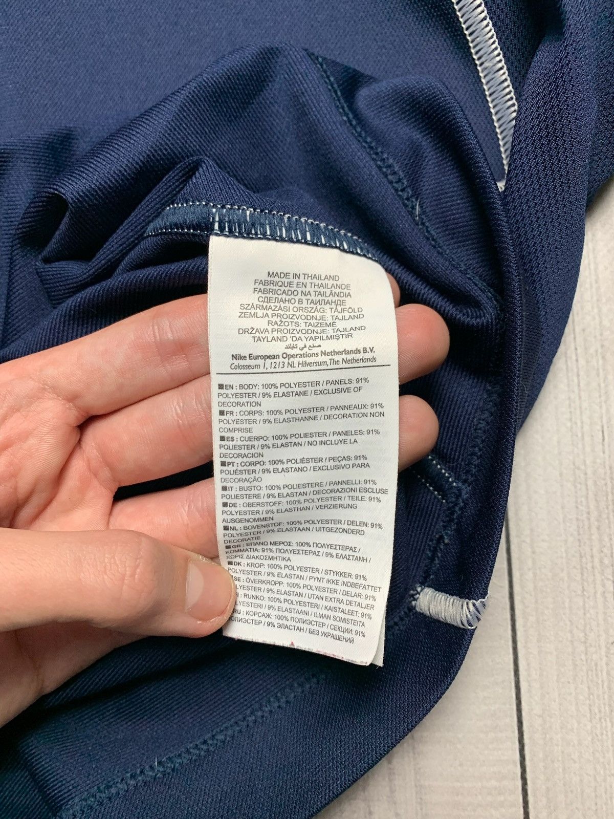 Nike × Vintage Vintage Nike polo navy logo line size M Size US M / EU 48-50 / 2 - 4 Thumbnail