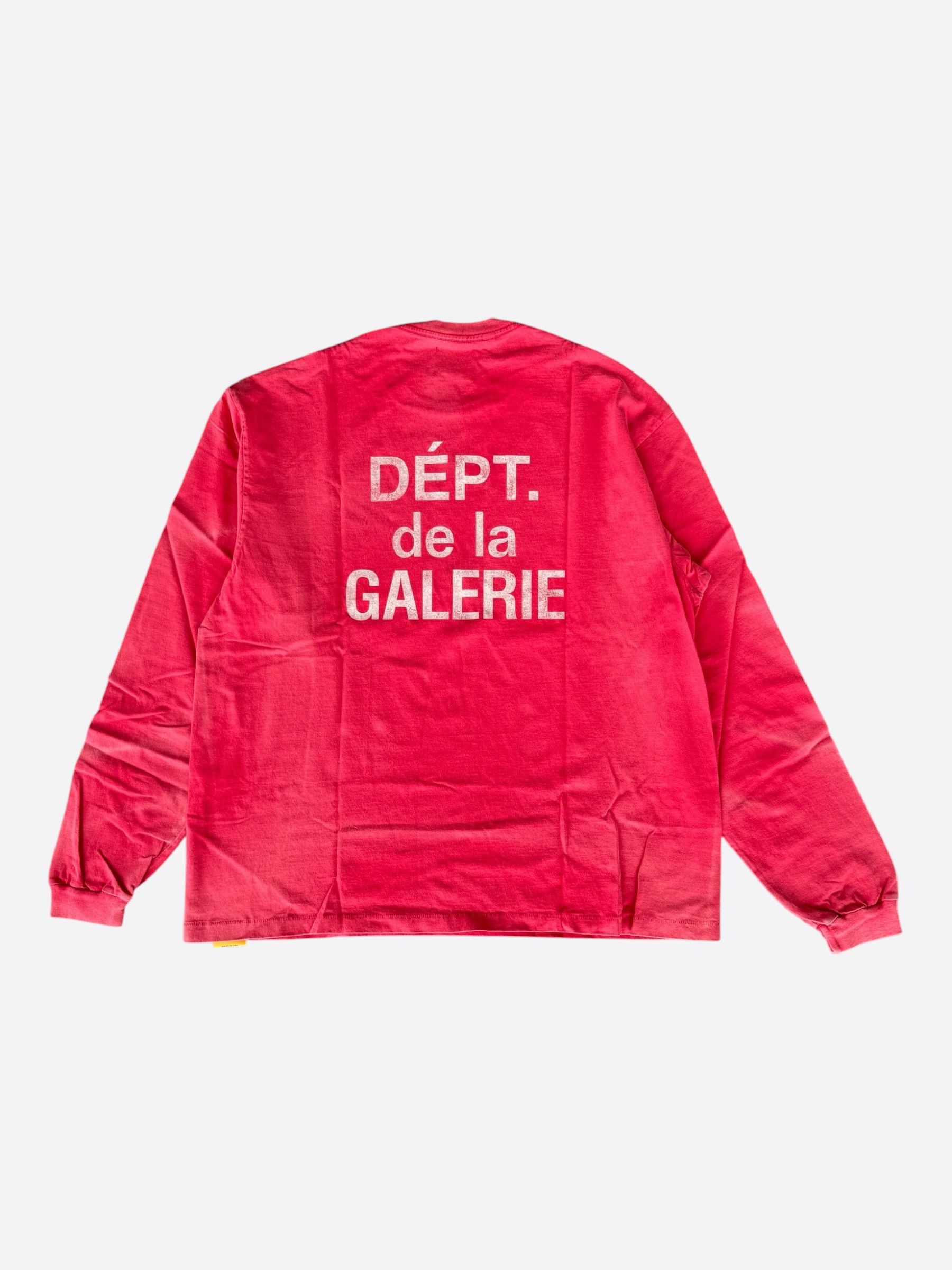 Gallery Dept. Gallery Dept Red & White French Logo Longsleeve T-Shirt Size US XXL / EU 58 / 5 - 2 Thumbnail