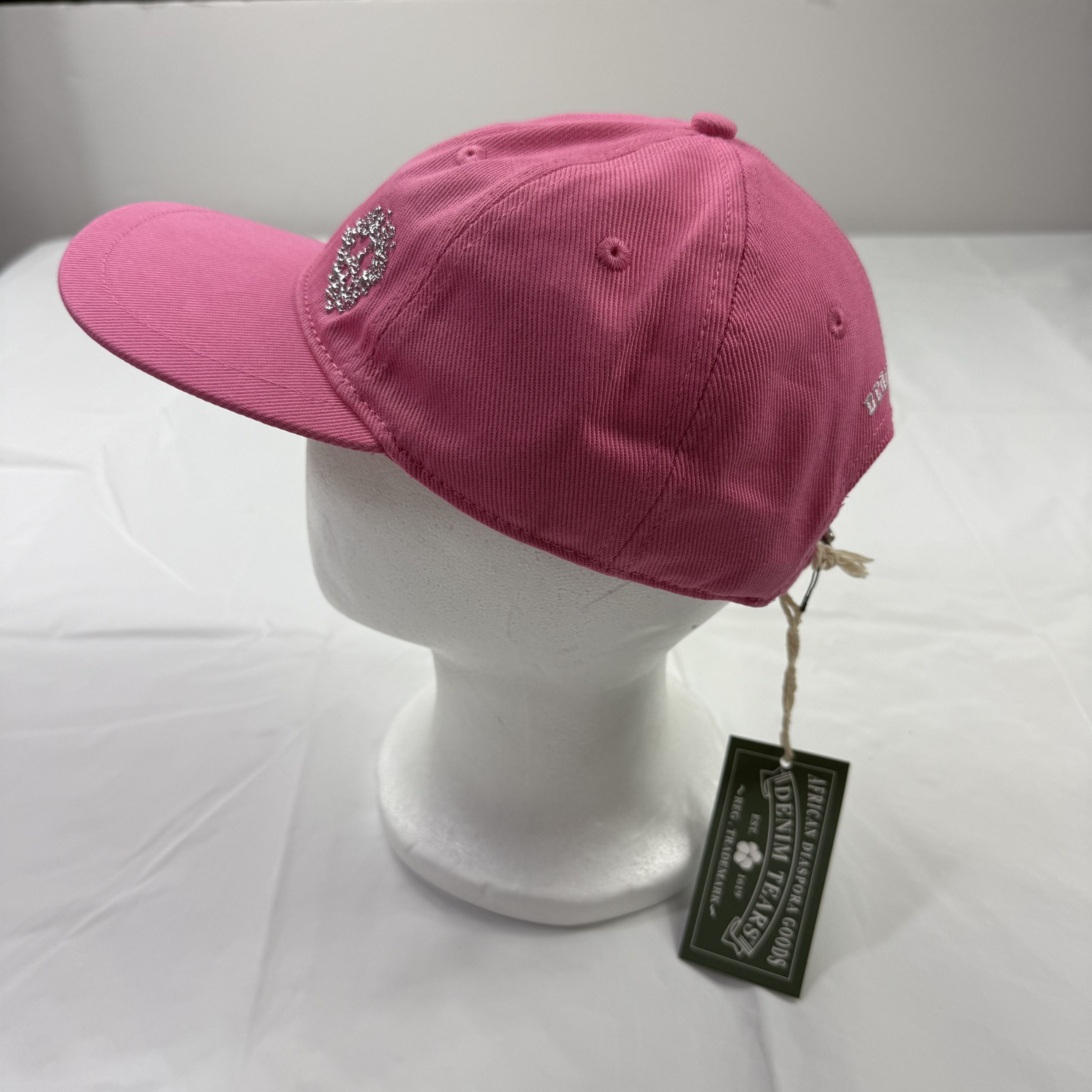DENIM TEARS Denim Tears Pink FW25 Denim University Cap Rhinestone Size ONE SIZE - 4 Thumbnail