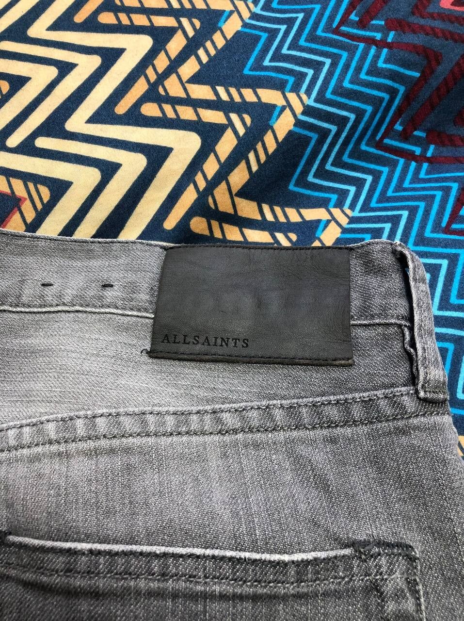 Allsaints × Japanese Brand Vintage pants y2k denim distressed Japan style Size US 33 - 5 Thumbnail
