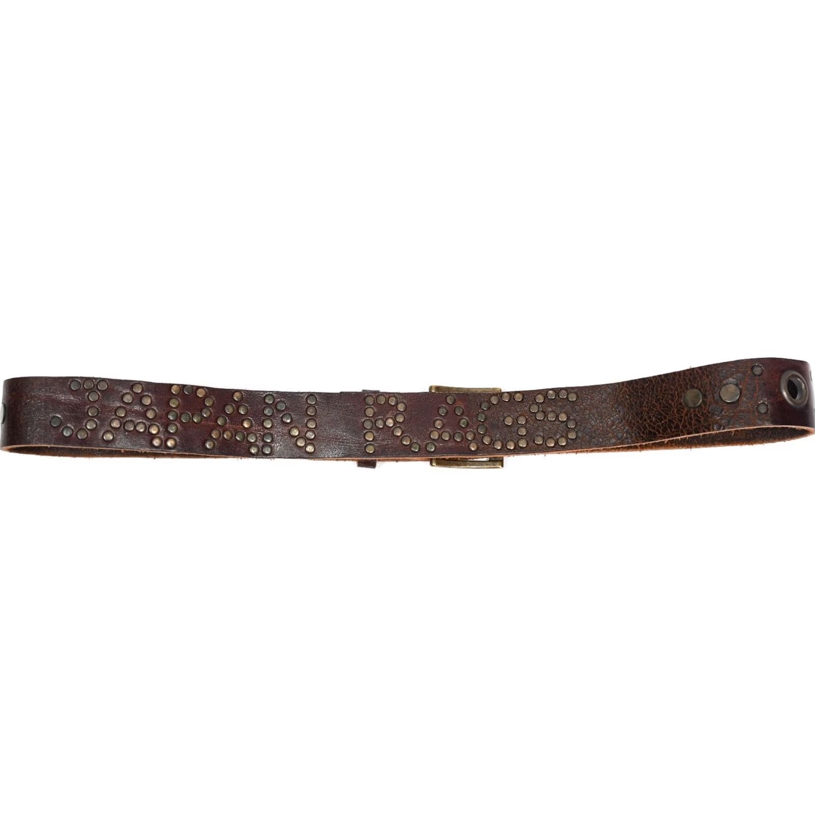 Vintage Japan Rags Belt Men's Brown Leather Studded 95/38 Belt Regular Size Brown Leather Studded Vintage Not Specified Men Mens Size ONE SIZE - 6 Thumbnail
