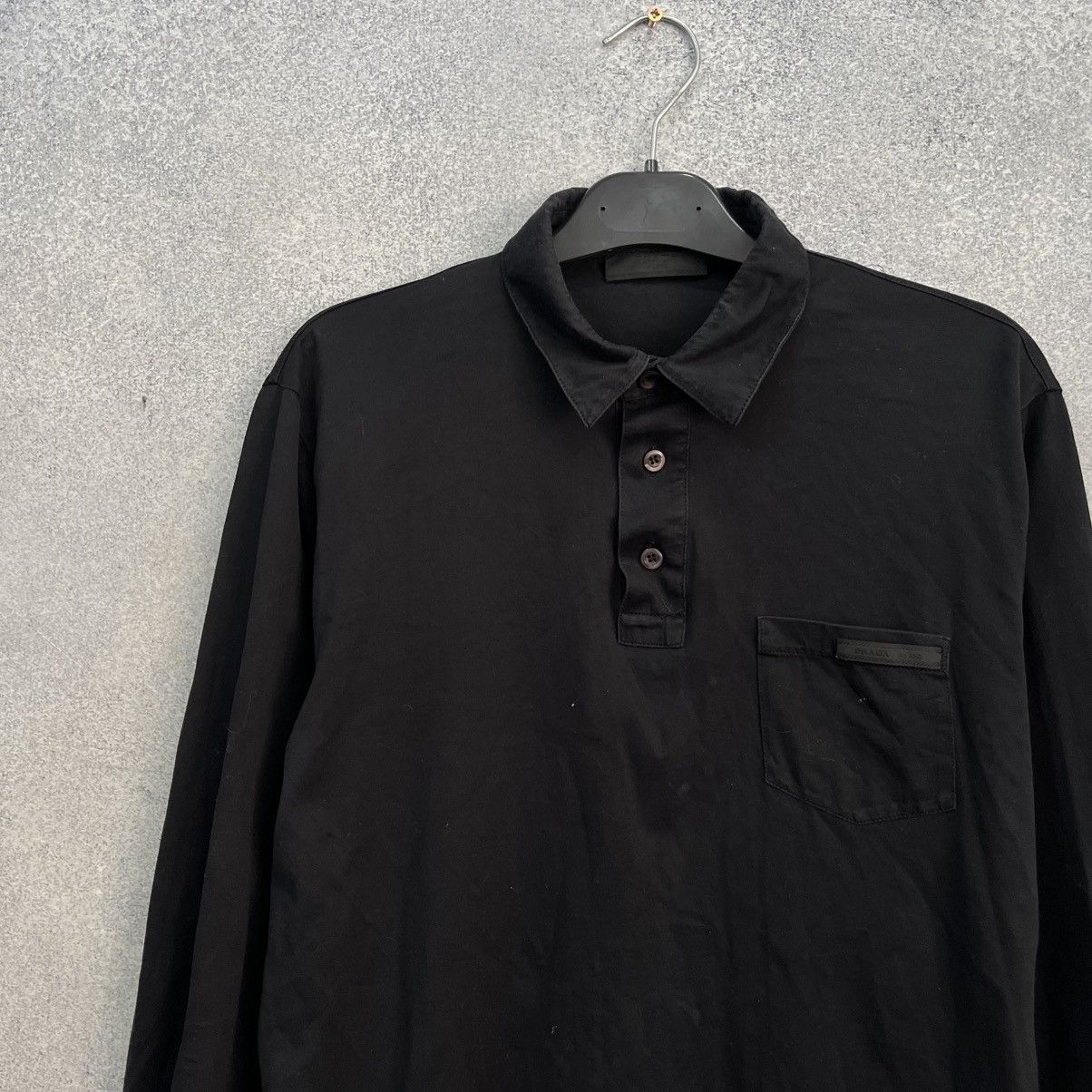 Prada Prada polo long sleeve Black Size US S / EU 44-46 / 1 - 3 Thumbnail