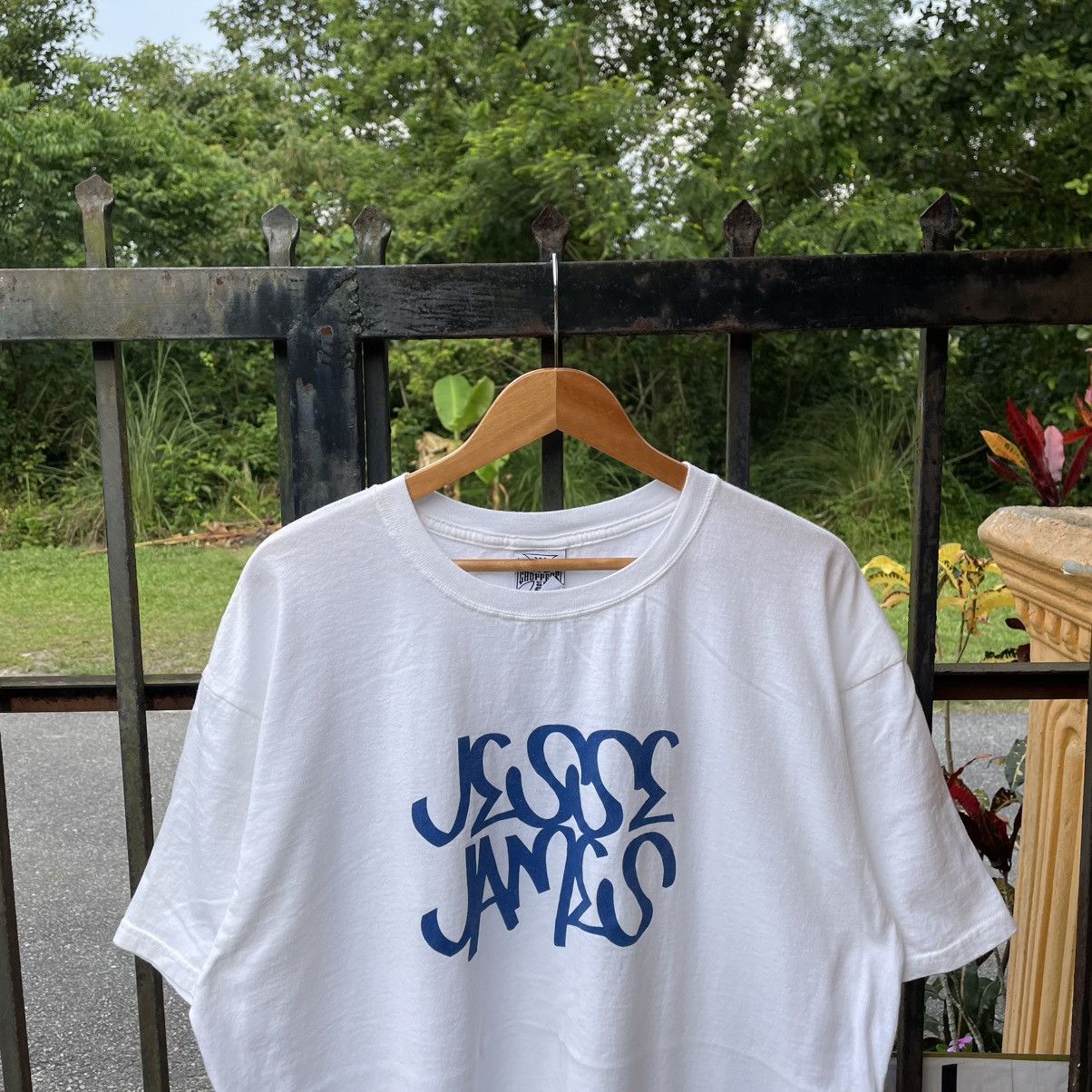 Anvil 🔥Vintage 00s Jesse James West Coast Chopper Big Cross Tee Size US XXL / EU 58 / 5 - 3 Thumbnail
