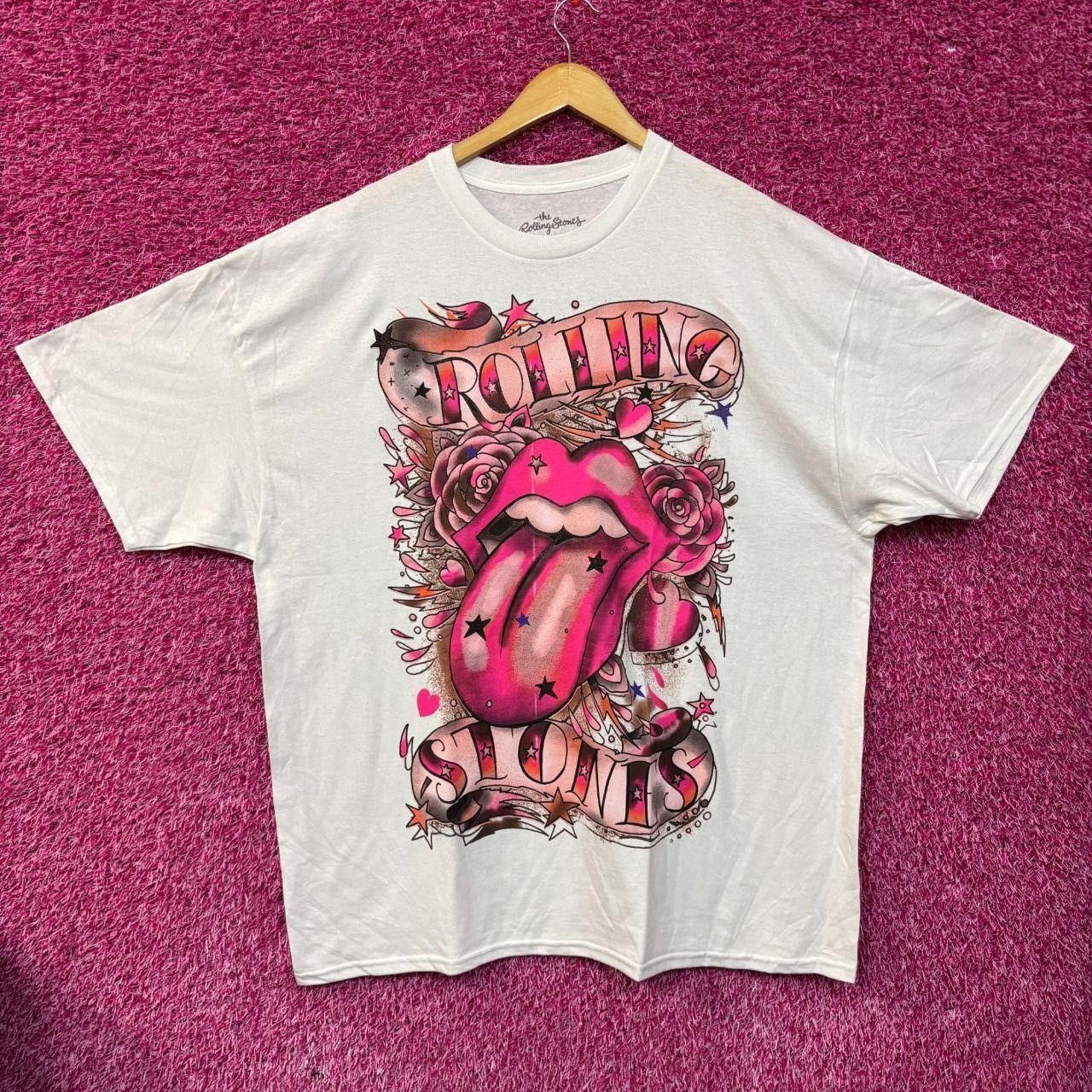 The Rolling Stones The Rolling Stones Pink Hot Lips Rock Band T-shirt 2XL Size US XXL / EU 58 / 5 - 1 Thumbnail