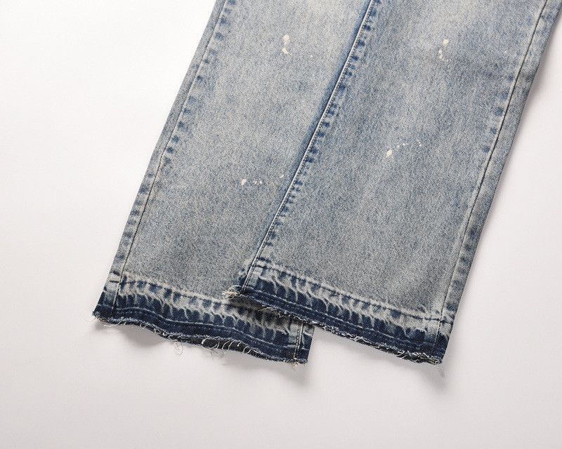 Japanese Brand × Jean High street washed ink wash flared jeans y2k Size US 32 / EU 48 - 4 Thumbnail