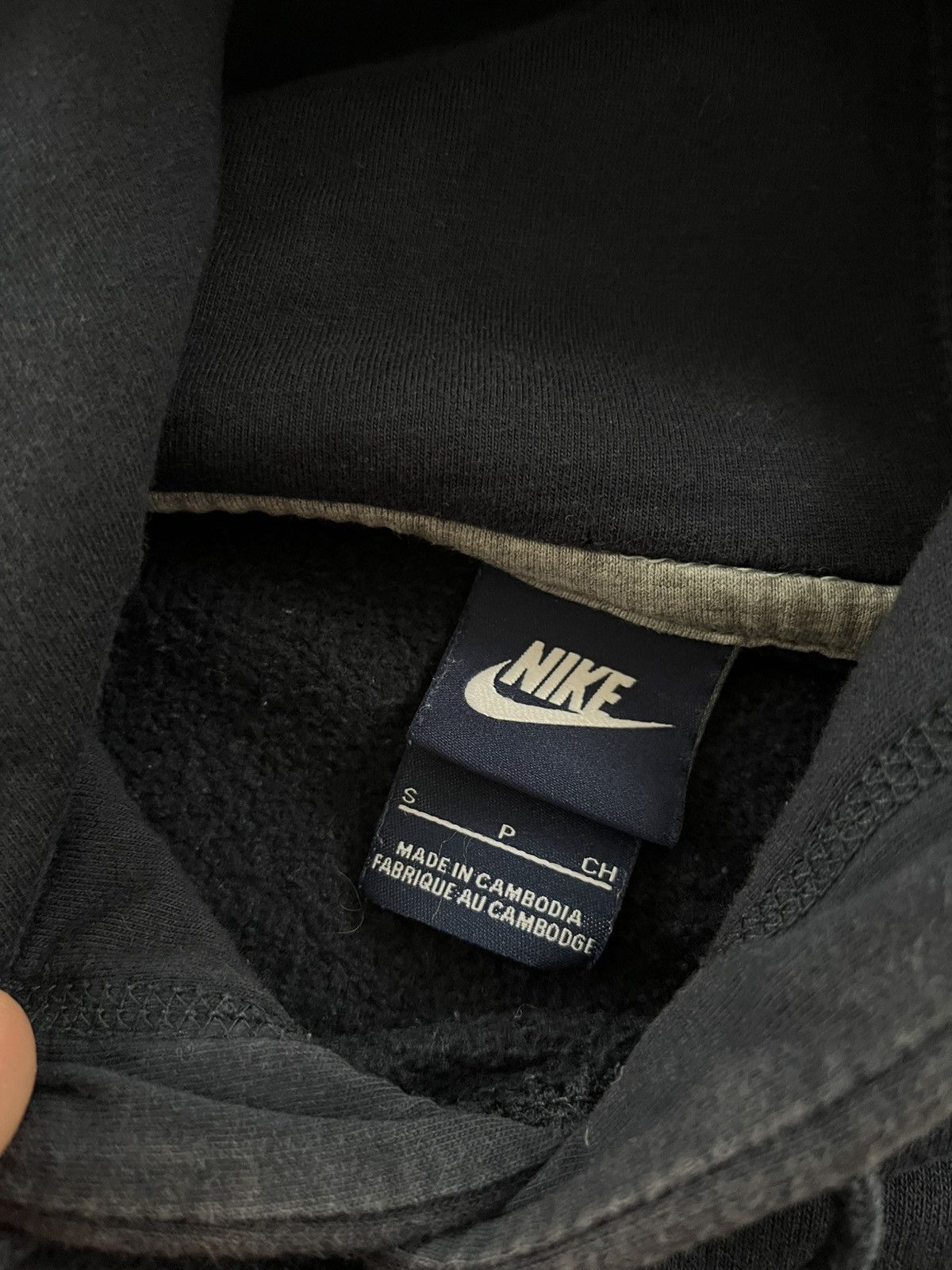 Nike 00s Vintage Nike Hoodie Navy Blue Y2K Blank Small logo Size US S / EU 44-46 / 1 - 10 Thumbnail