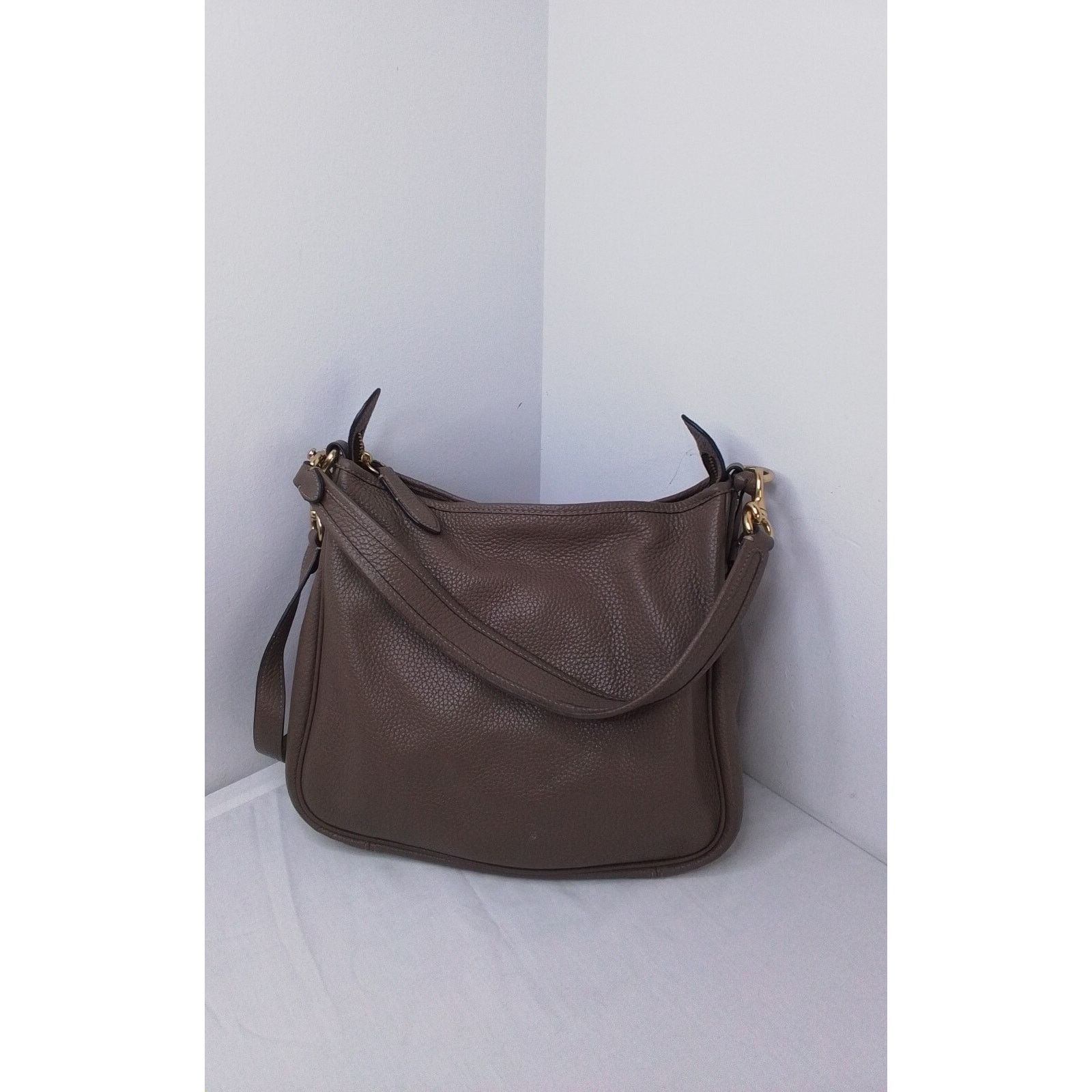 Coach Coach Purse Handbag Brown Leather #J2033 Size ONE SIZE - 4 Thumbnail