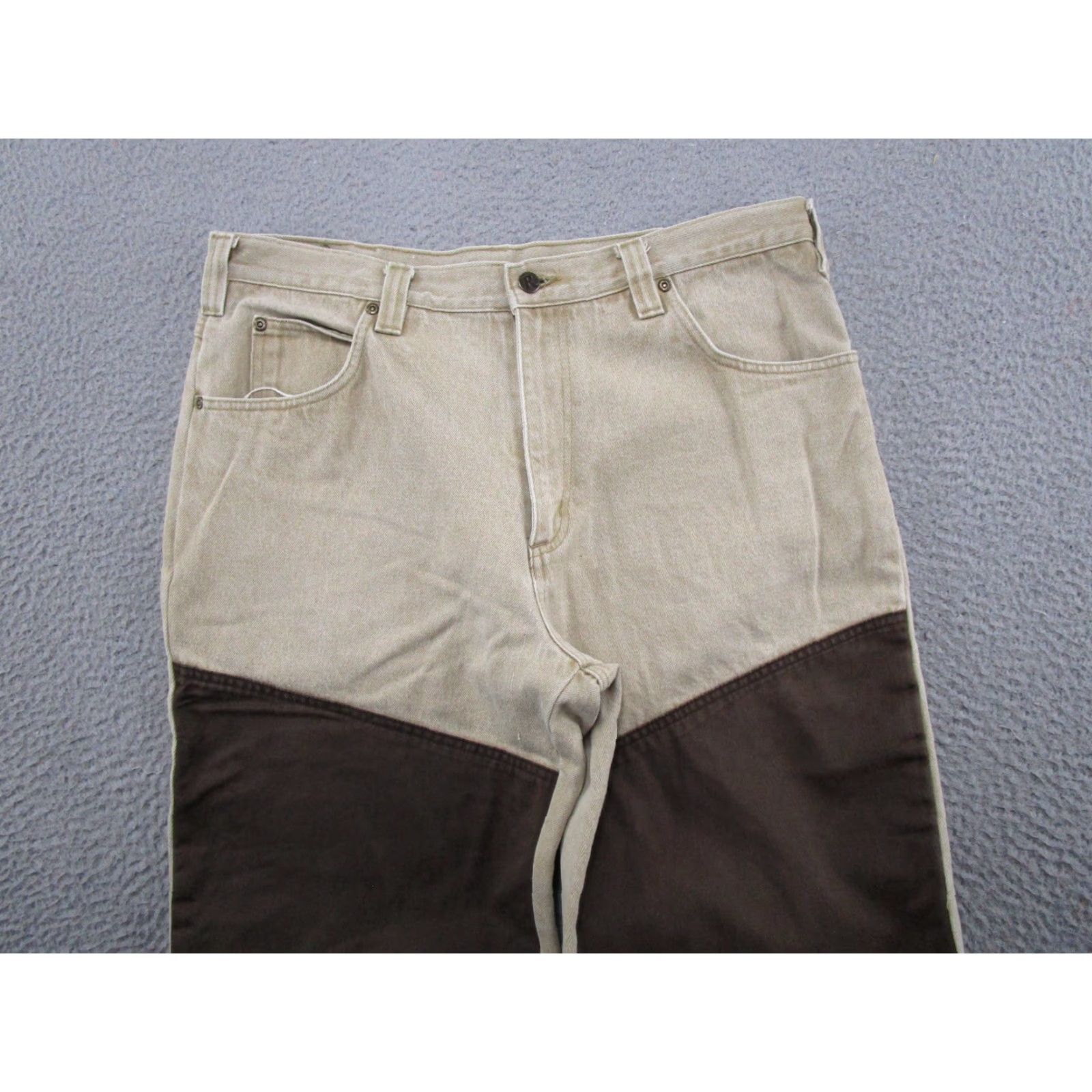Vintage Remington Pants Mens 36x28 Chino Brown Cotton Regular Straight Outdoor Pockets Read Size US 36 / EU 52 - 3 Thumbnail