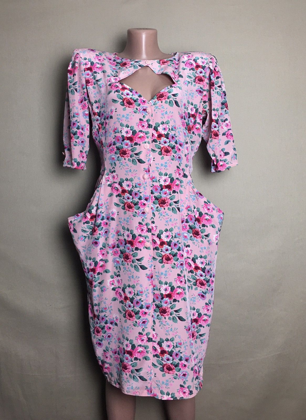 Emanuel Ungaro × Ungaro Paris × Vintage Emanuel Ungaro Silk Vintage Floral Midi Dress EU 44 Size M / US 6-8 / IT 42-44 - 2 Thumbnail