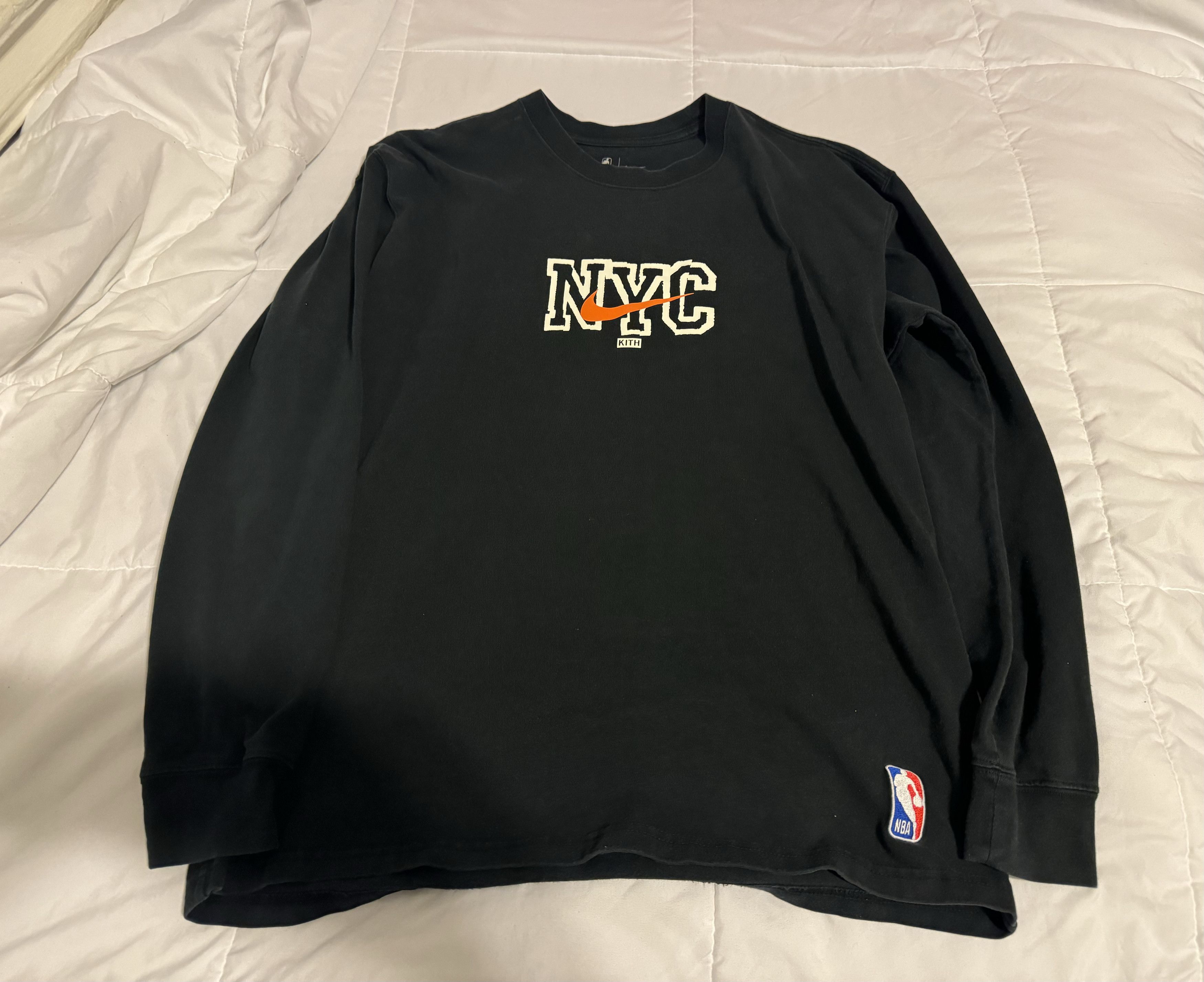 Nike Kith Nike for New York Knicks L/S Tee (FW21) - M | Grailed