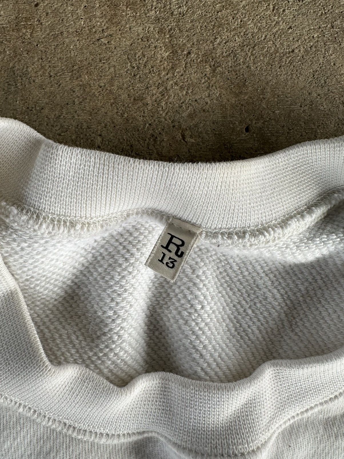 Japanese Brand × Polo Ralph Lauren R13 Graffiti Oversized Crewneck White Sweater Size Large Size L / US 10 / IT 46 - 14 Thumbnail