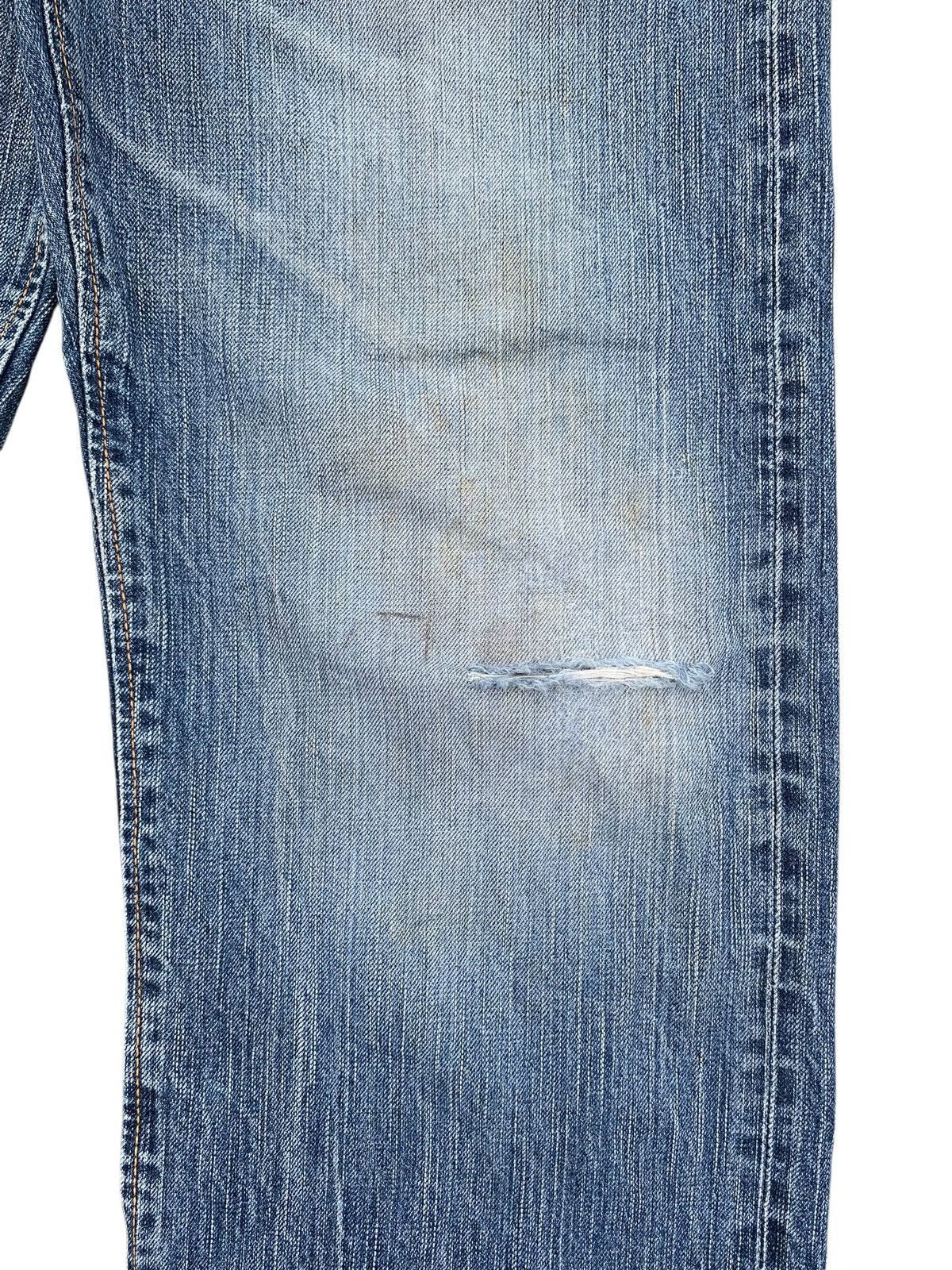 Edwin VINTAGE EDWIN 505z SELVEDGE FADED & RUSTY DISTRESSED DENIM Size US 29 - 22 Thumbnail