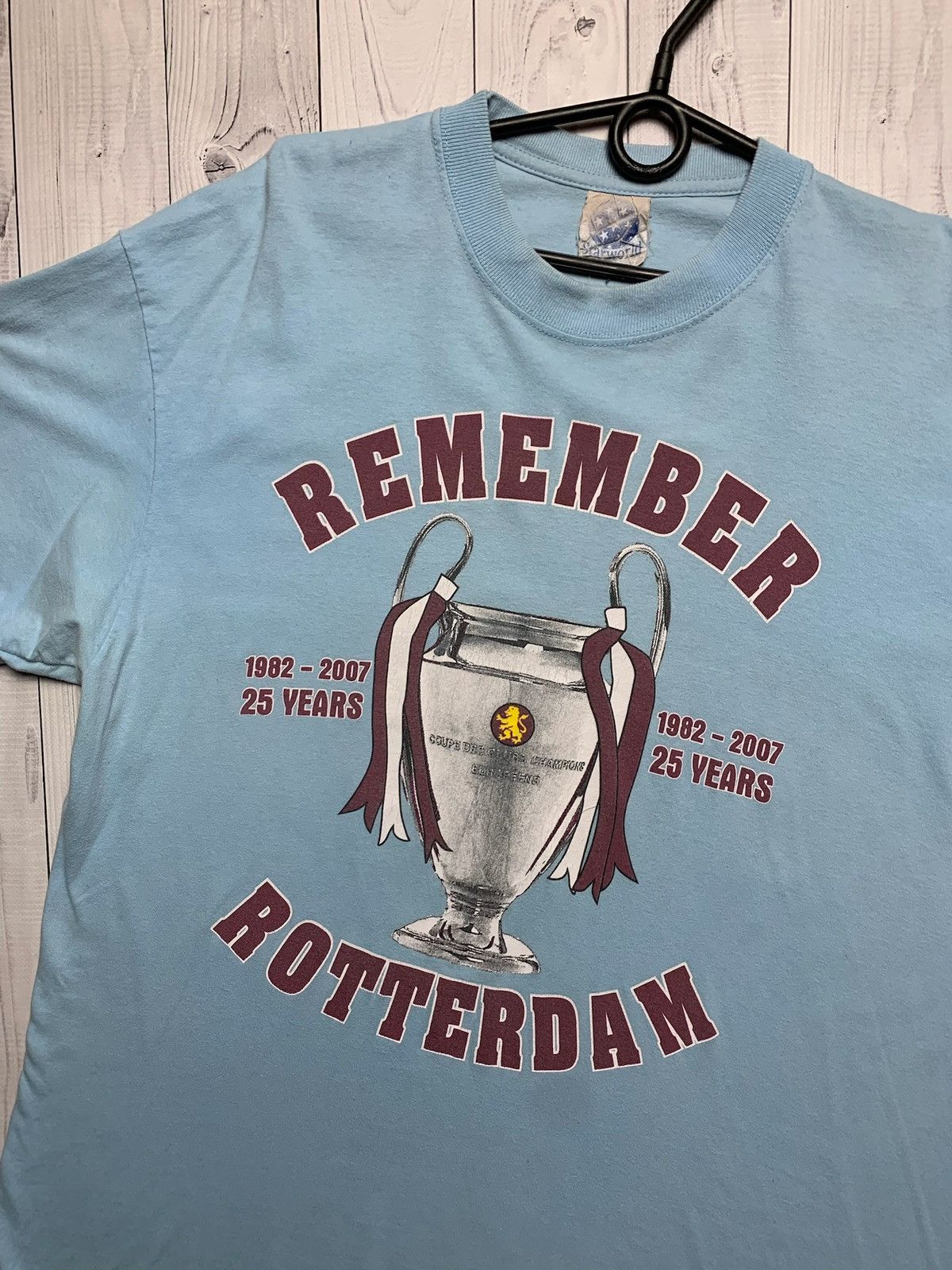 Vintage Vintage Aston villa soccer tee UEFA Champions Cup rare XL Size US XL / EU 56 / 4 - 3 Thumbnail