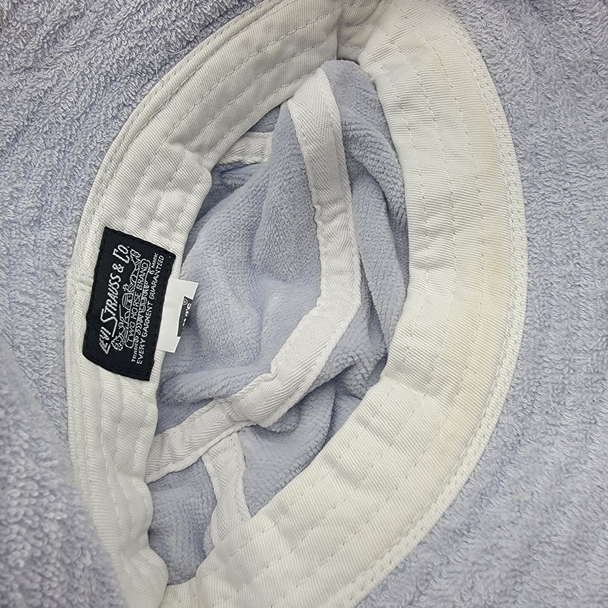 Levi's Levis Terry Cloth Womens Gray Bucket Hat With Bow Home Relax Size ONE SIZE - 8 Thumbnail