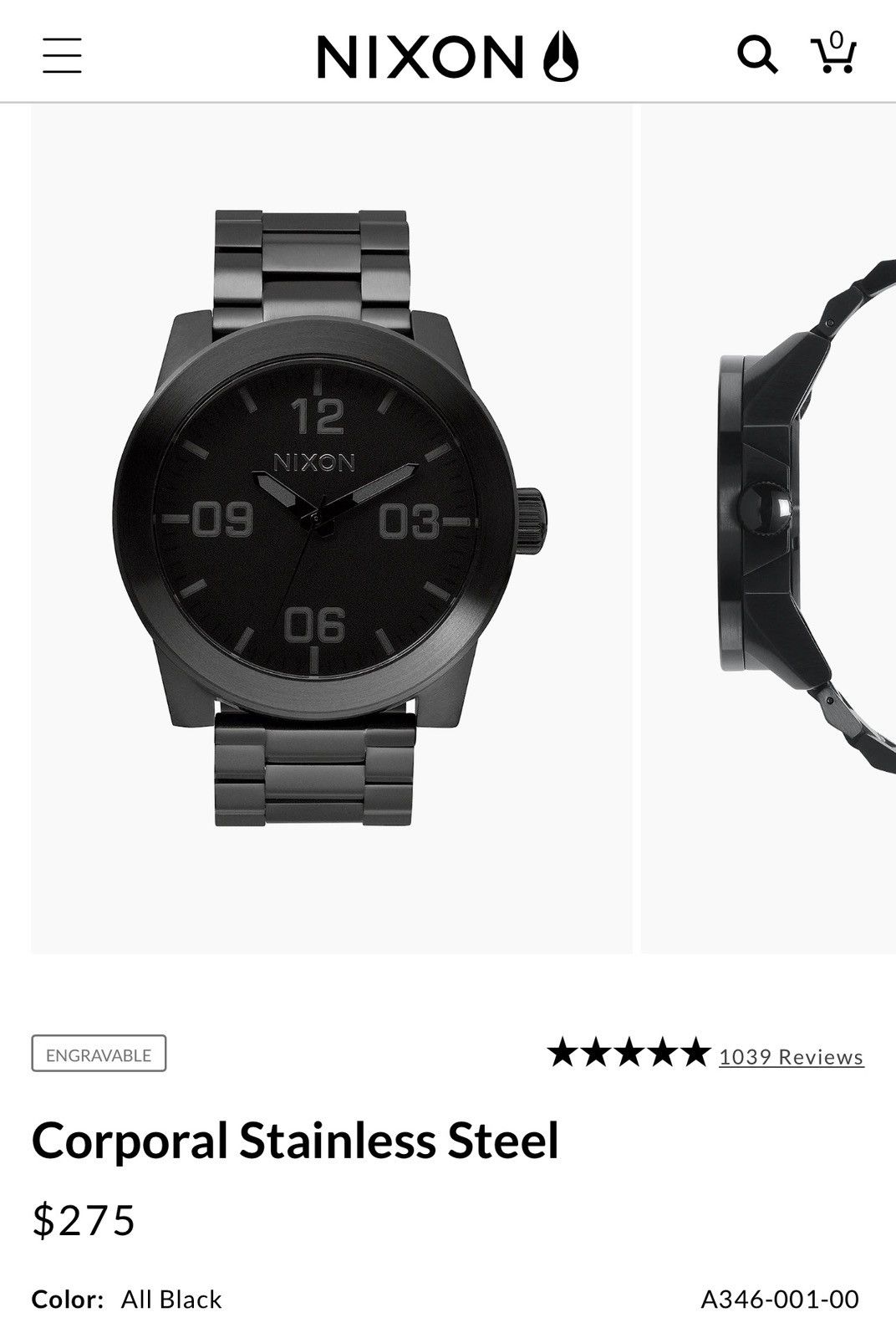 Nixon Nixon Corporal SS Size ONE SIZE - 4 Thumbnail
