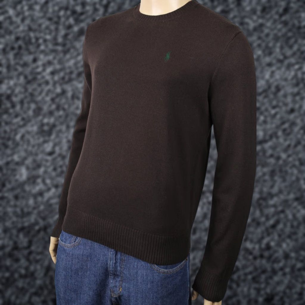 Polo Ralph Lauren Polo Ralph Lauren Brown Cashmere Sweater Green Pony NWT 25 Size US S / EU 44-46 / 1 - 1 Preview