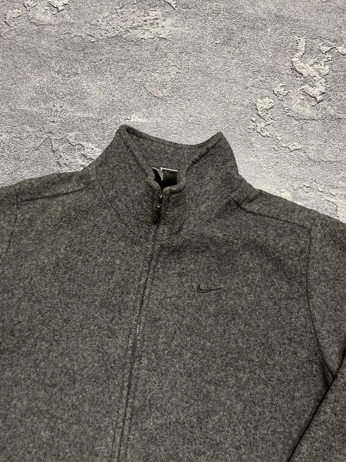 Nike × Vintage 90s Vintage Nike Fleece Mini Zip Retro Sweatshirt Swoosh Log Size US M / EU 48-50 / 2 - 5 Thumbnail