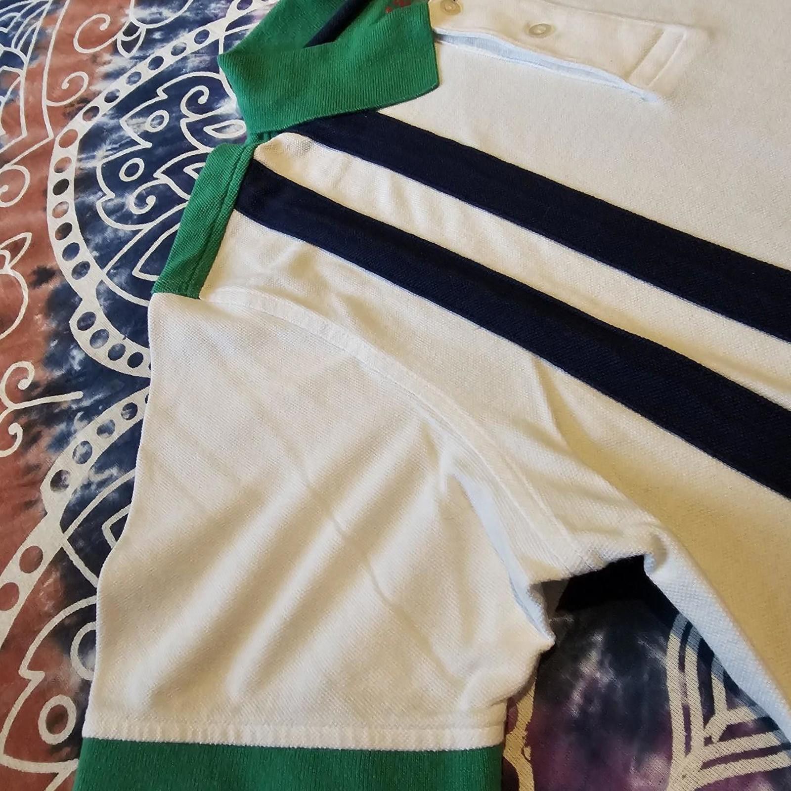 Izod Izod Kid's White and Green XL Polo-shirt Size US XL / EU 56 / 4 - 4 Thumbnail