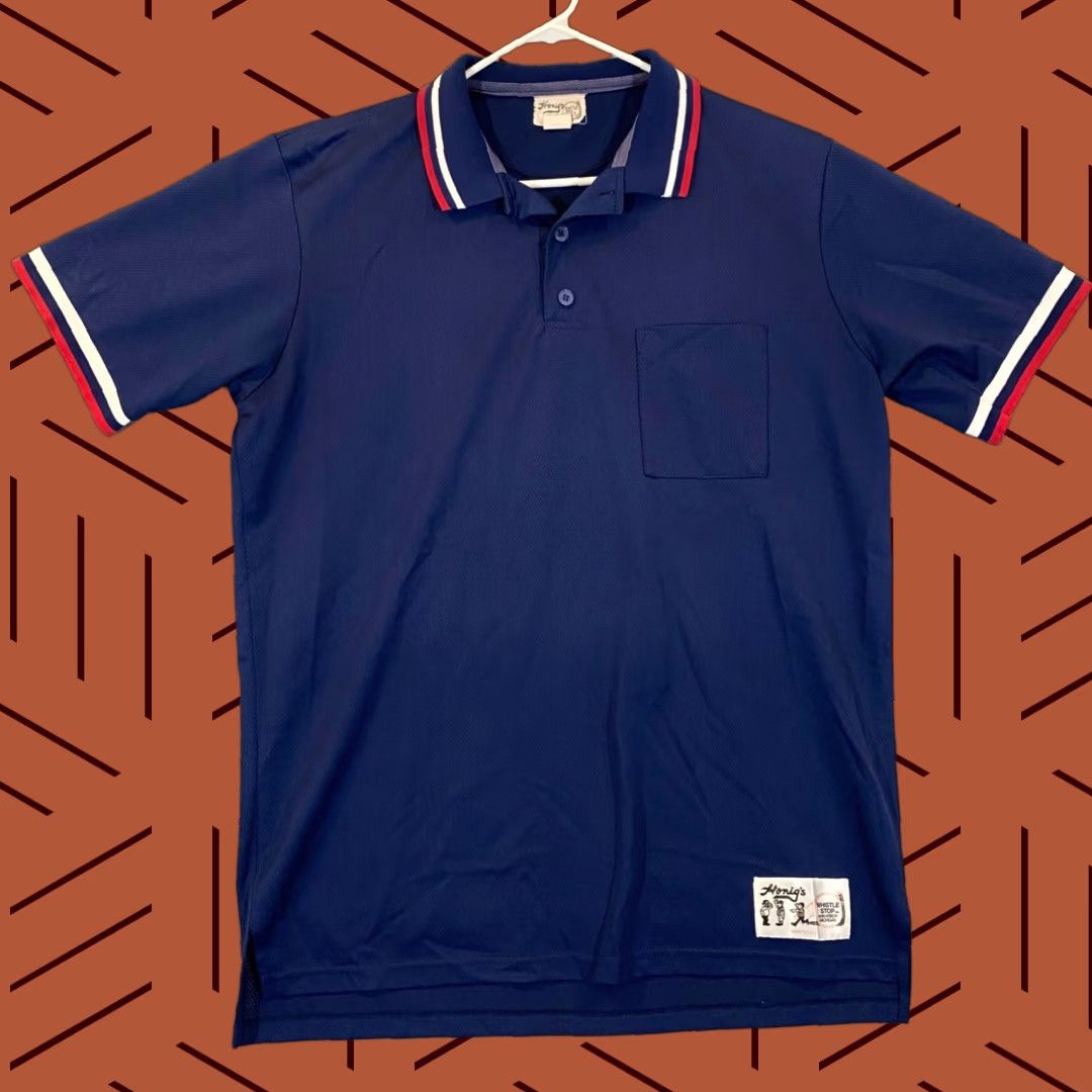 Vintage Uniform Polo Mens XL Little League Baseball Navy Blue Made In USA Honigs Size US XL / EU 56 / 4 - 1 Thumbnail